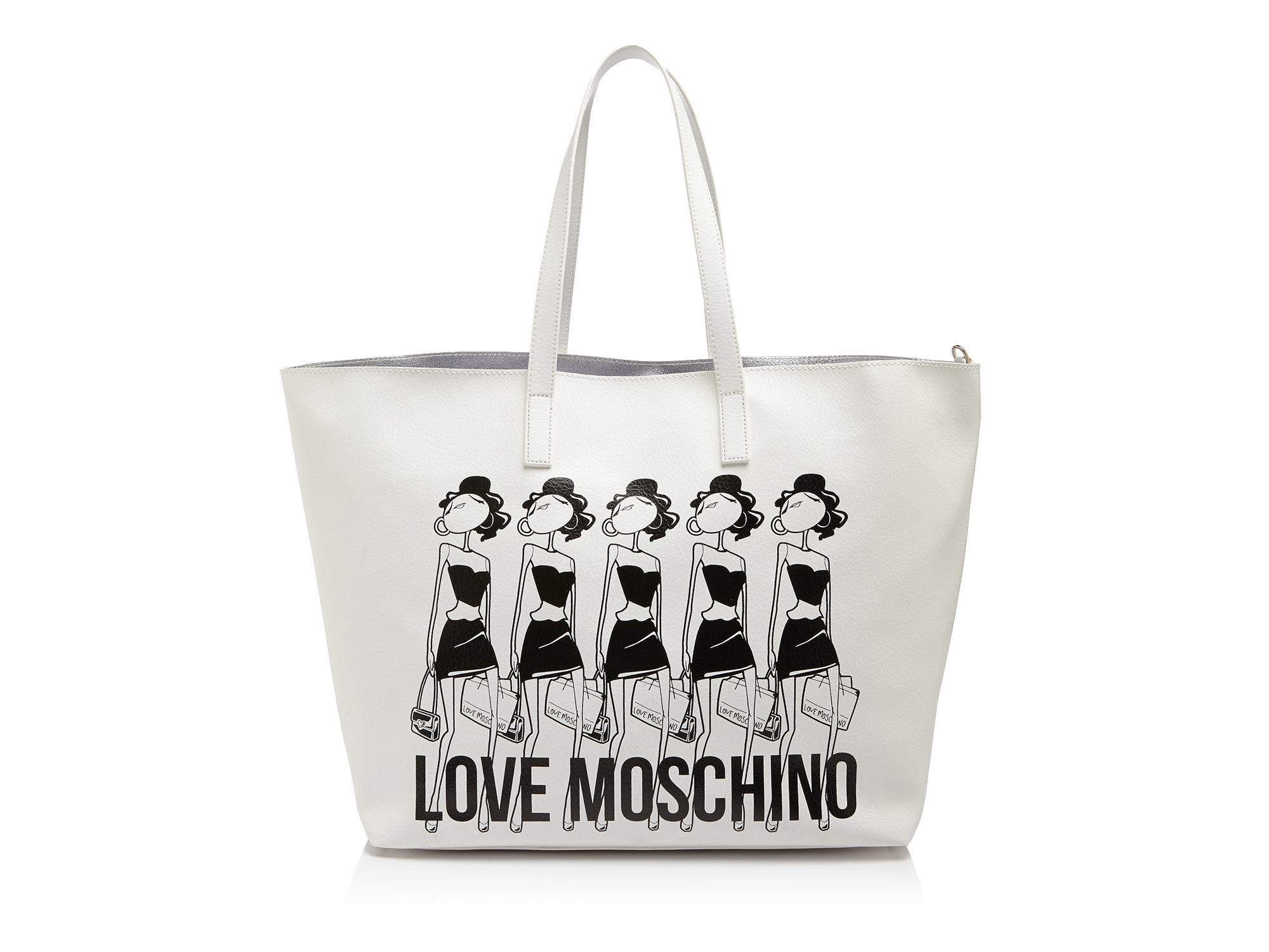 moschino black and white bag