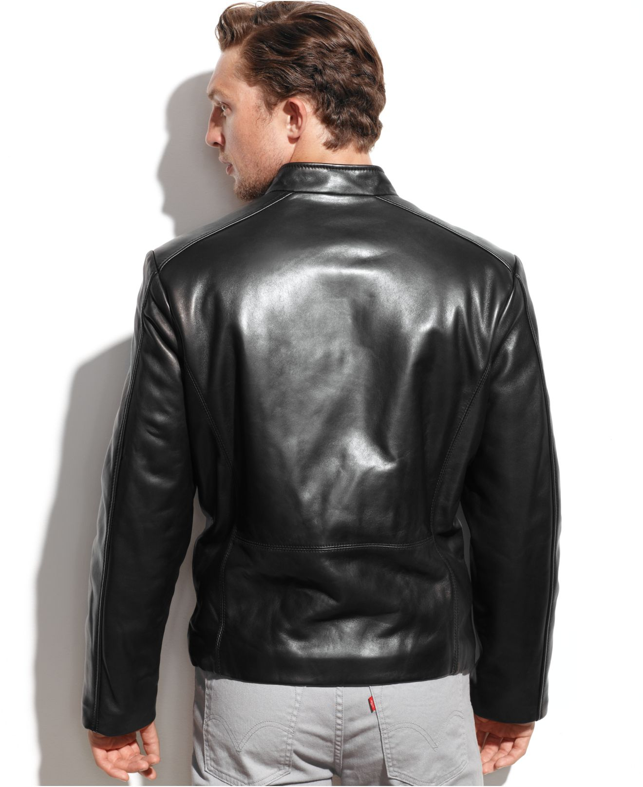 marc new york leather moto jacket