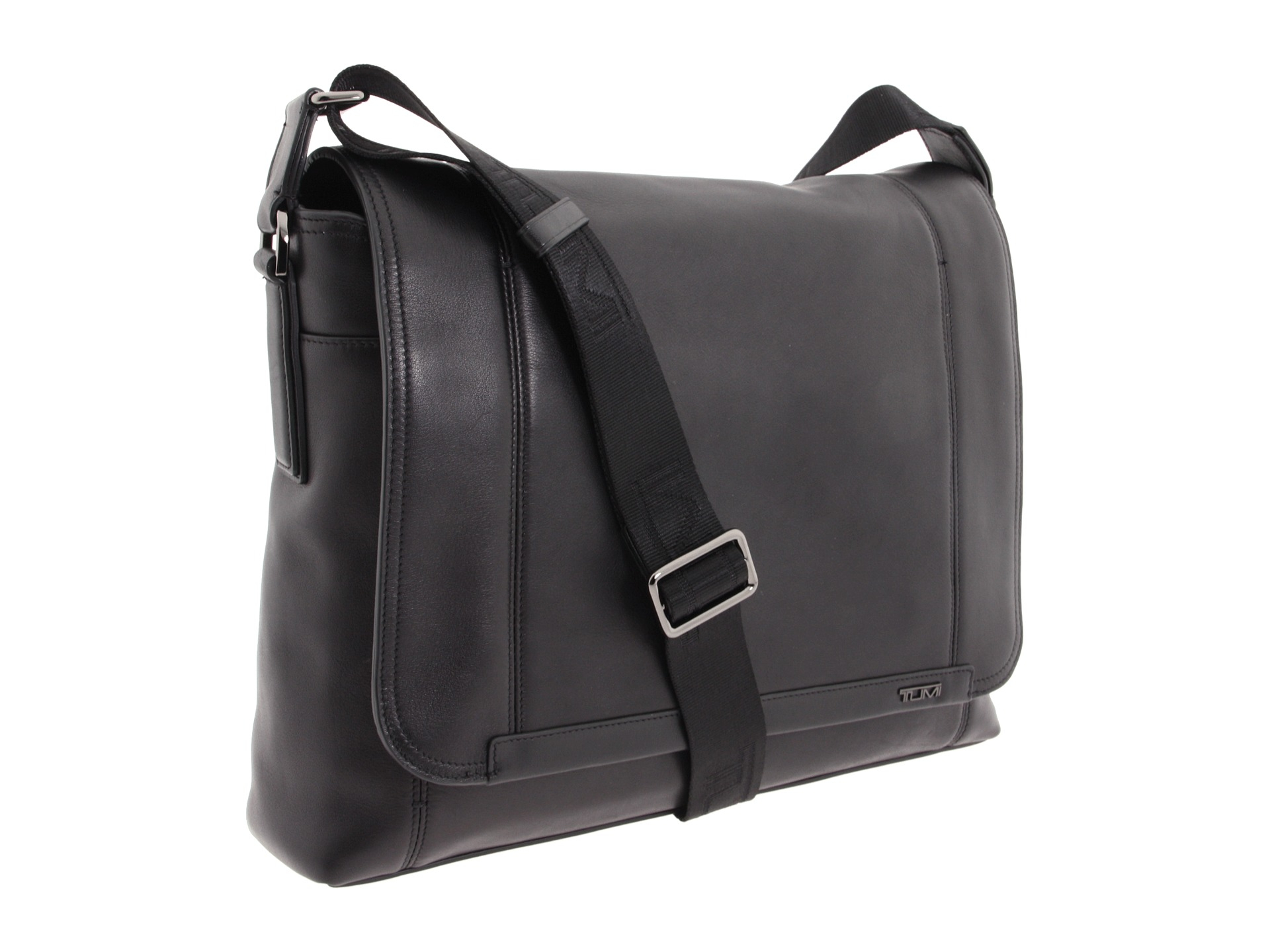 tumi messenger bag leather