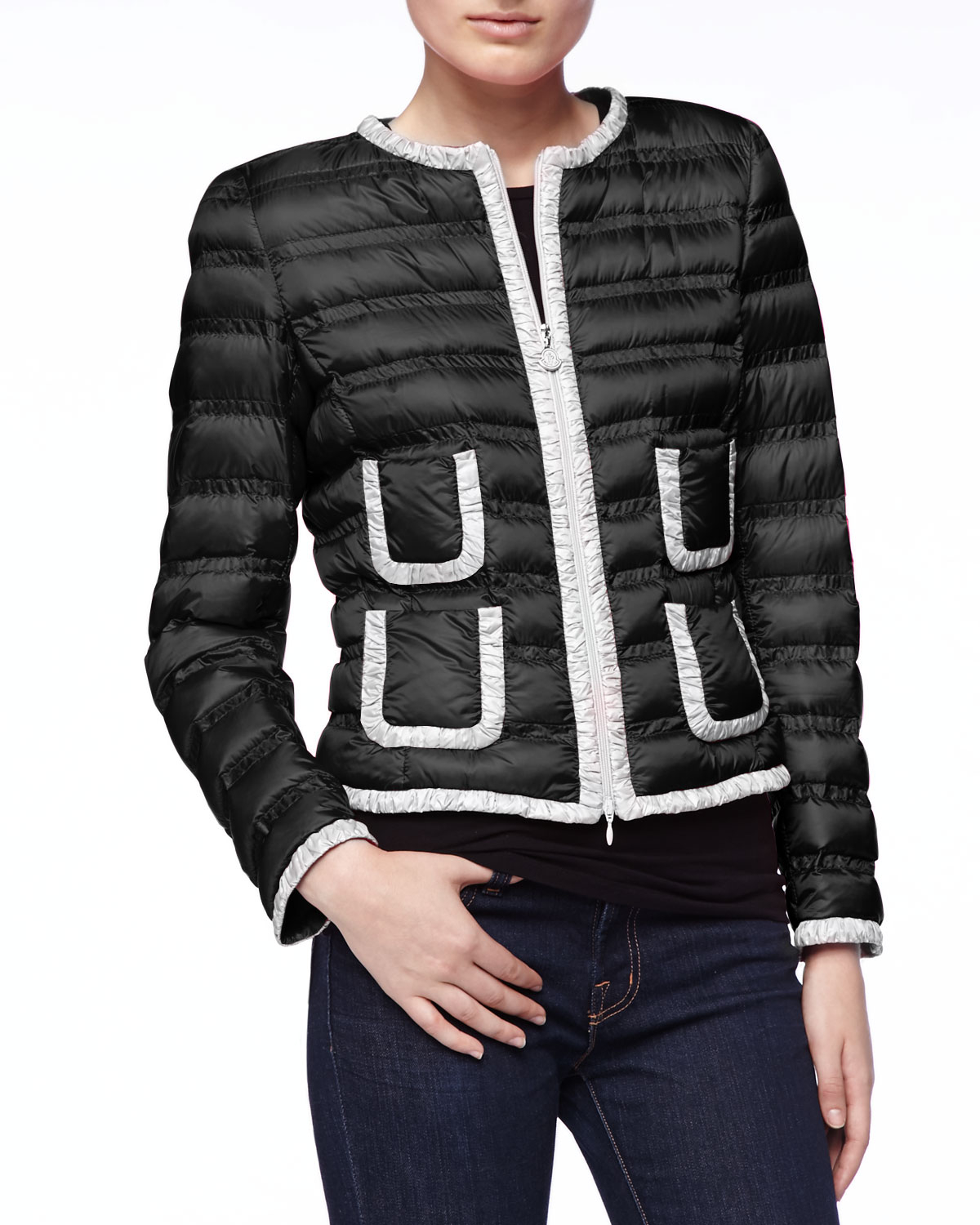 moncler black and white jacket moncler black and white jacket