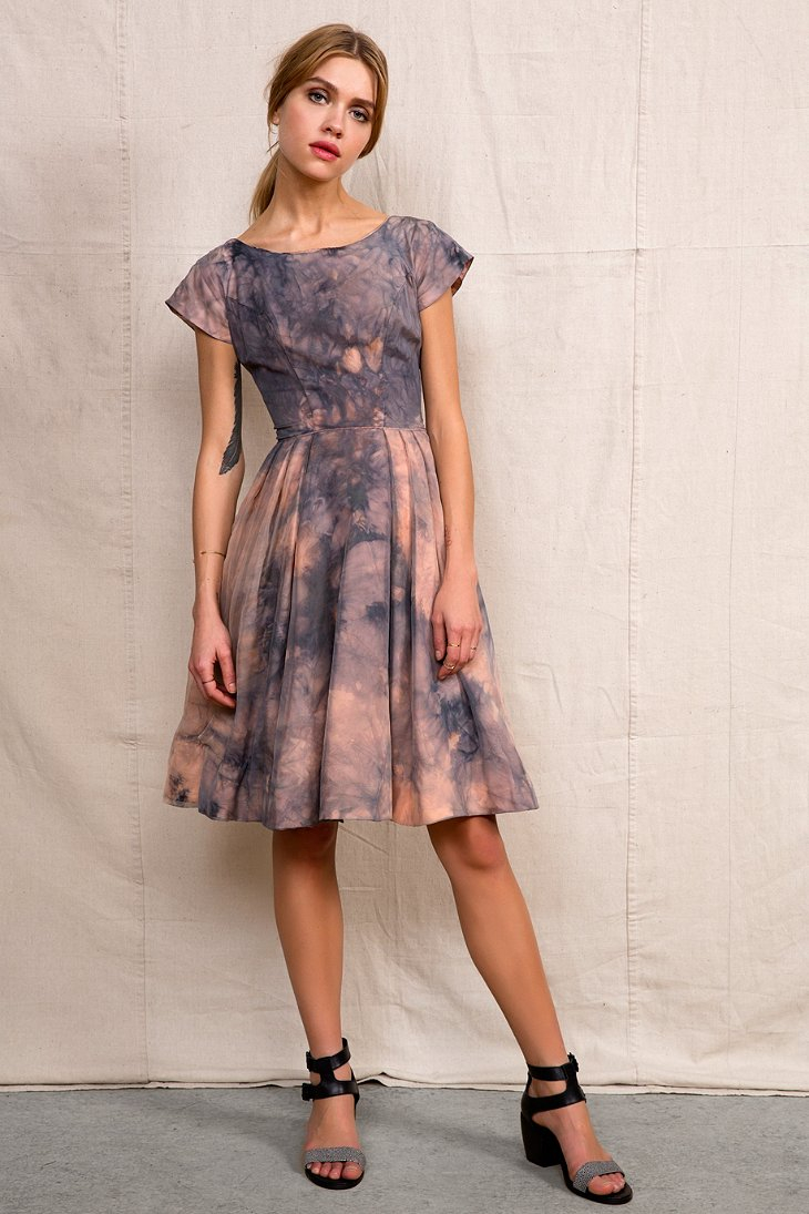 Urban Outfitters Rnt Sunset Dress in Blue (PINK) | Lyst