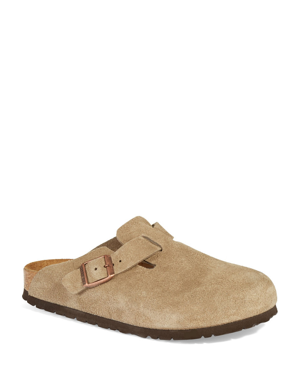 Birkenstock Boston Slip On Shoes in Brown (Taupe) | Lyst