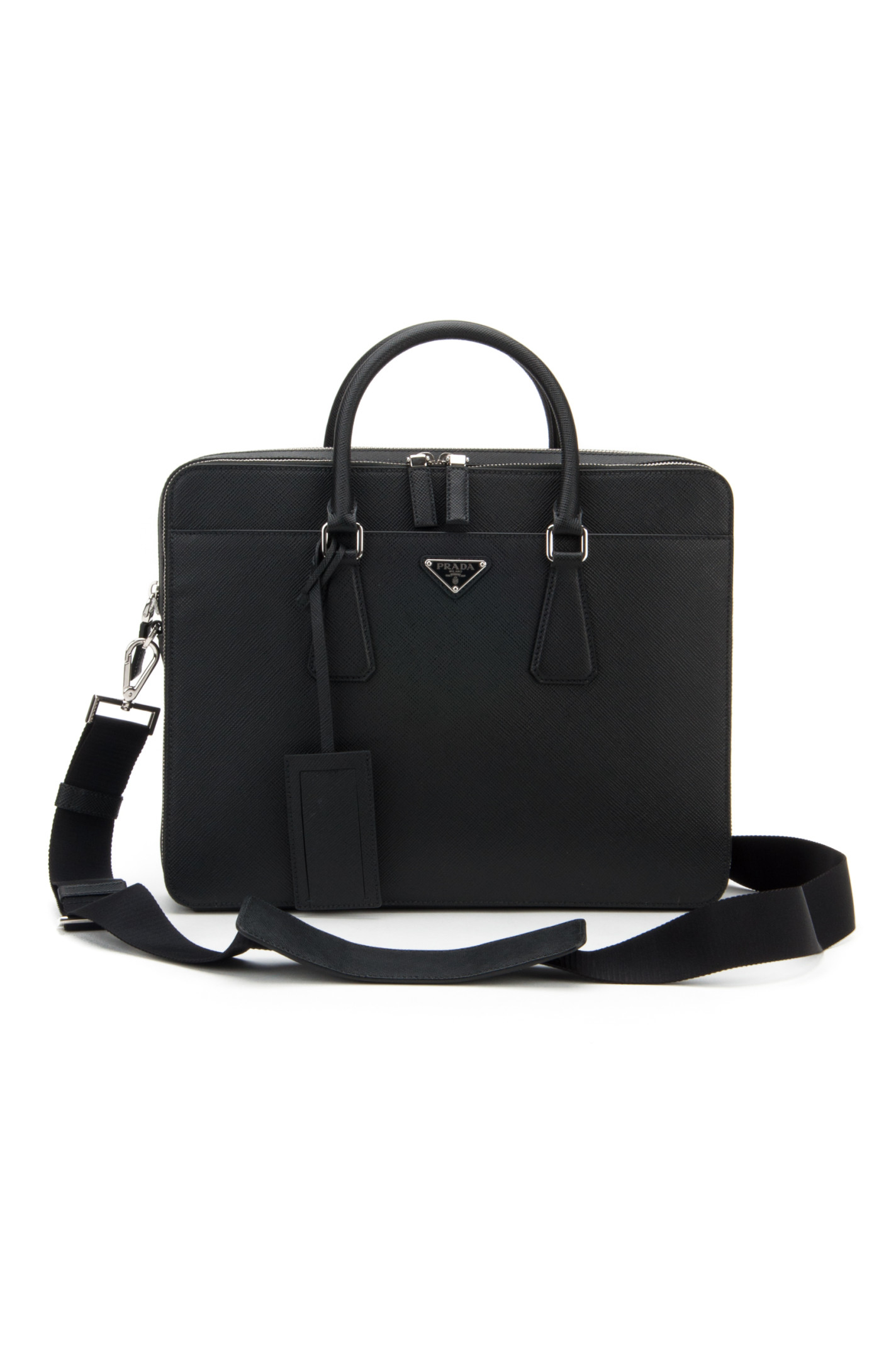 Prada Saffiano Travel Bag in Black for Men (Nero) | Lyst  
