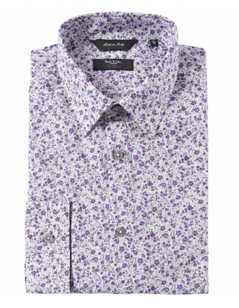 Paul Smith Floral Shirt in Purple for Men - Lyst