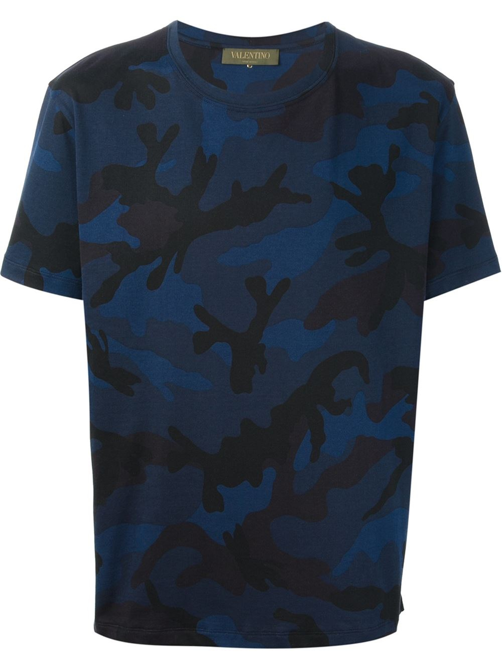 Valentino Camouflage T-shirt in Blue 