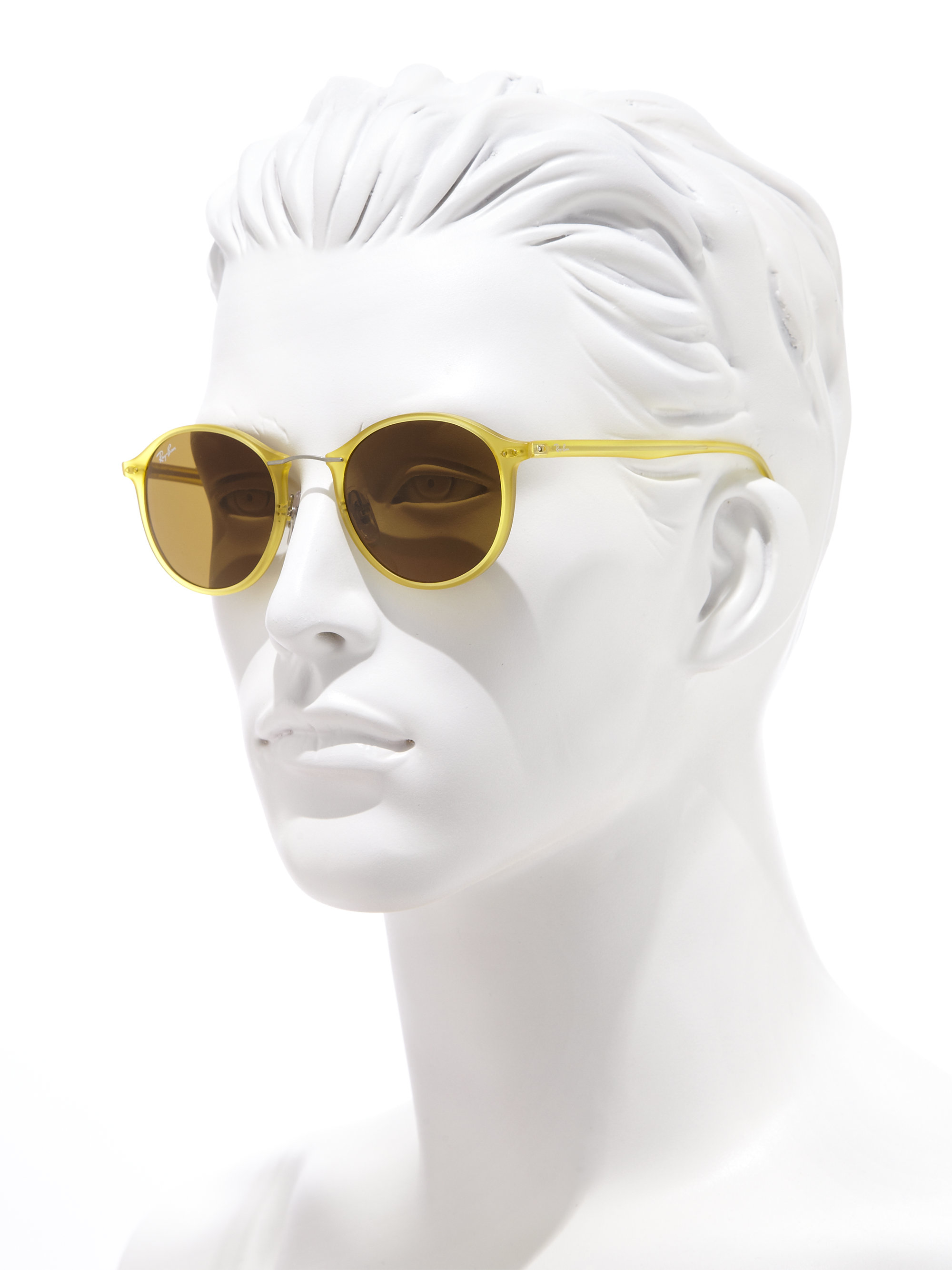 Ray Ban Phantos 49mm Sunglasses In Yellow For Men Lyst