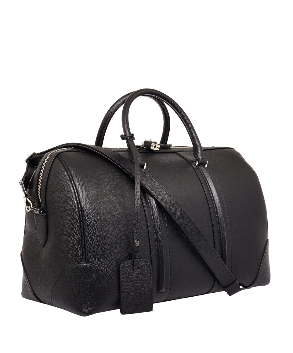 Lyst - Givenchy Black Leather Gym Bag in Black for Men
