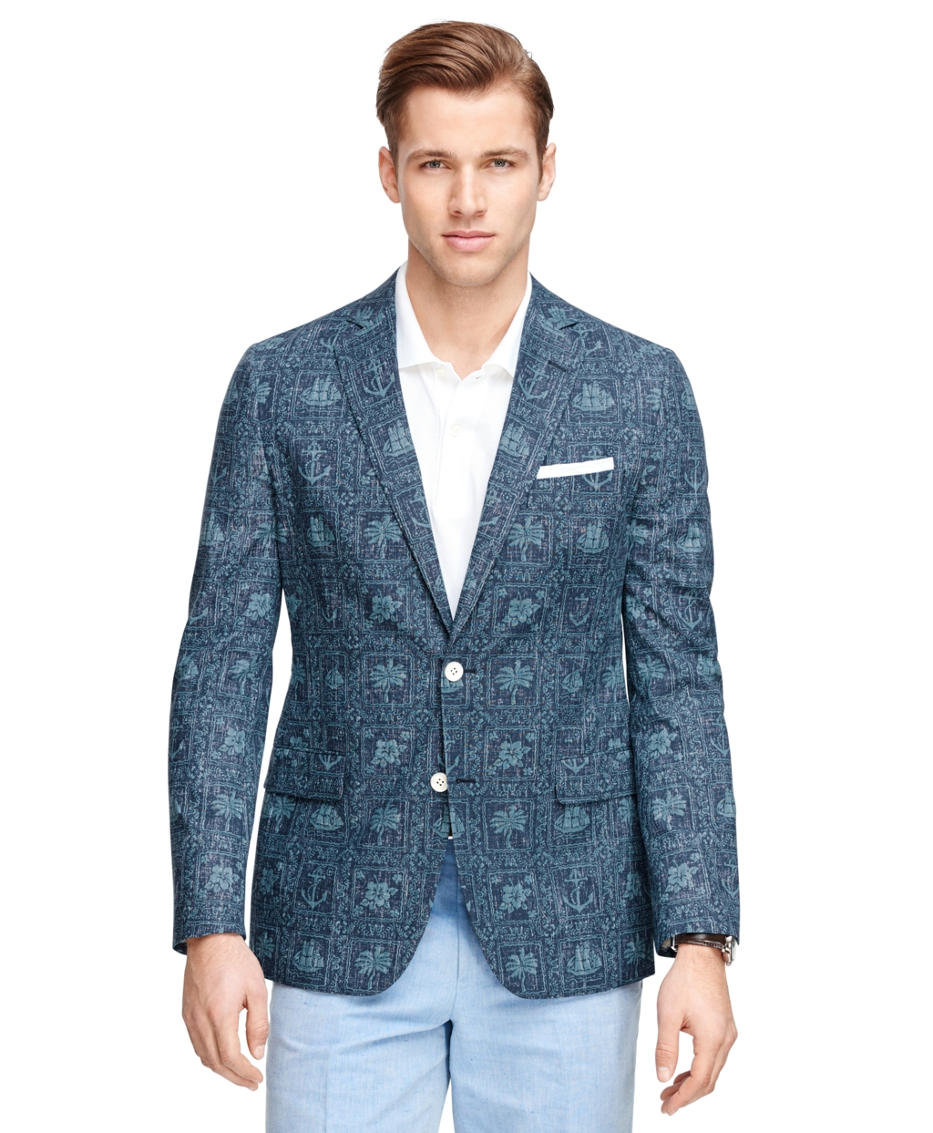 Brooks Brothers Fitzgerald Fit Nautical Print Sport Coat in Blue for ...
