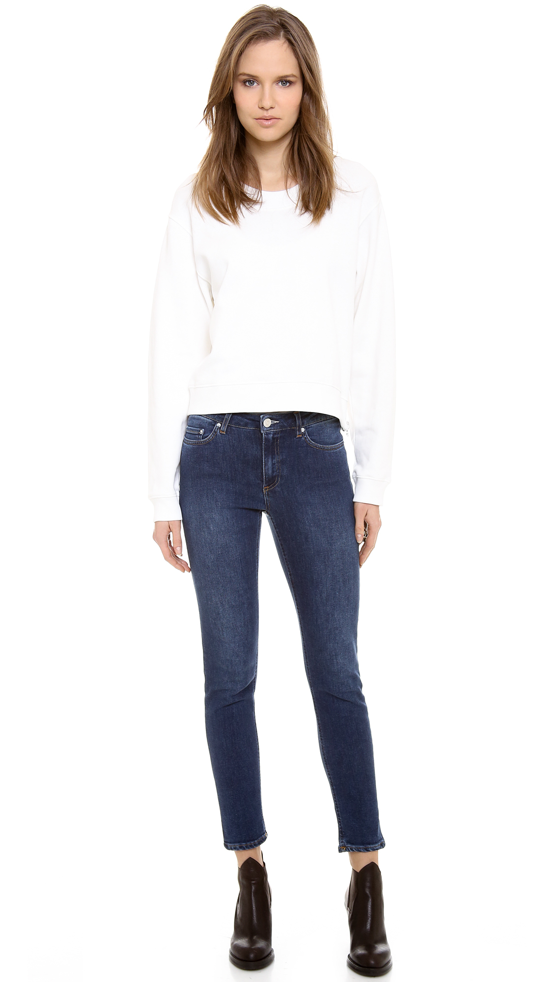 Acne Skin 5 Jeans - Used Blue | Lyst