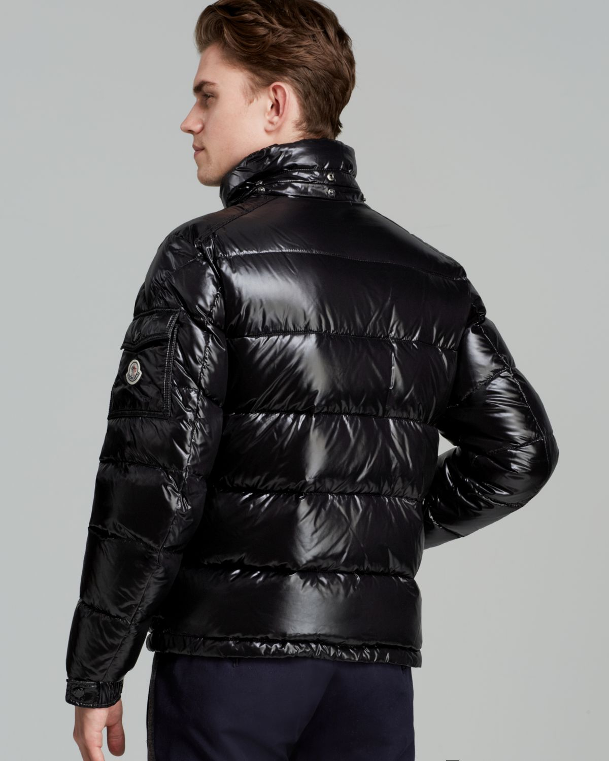 moncler glossy padded jacket