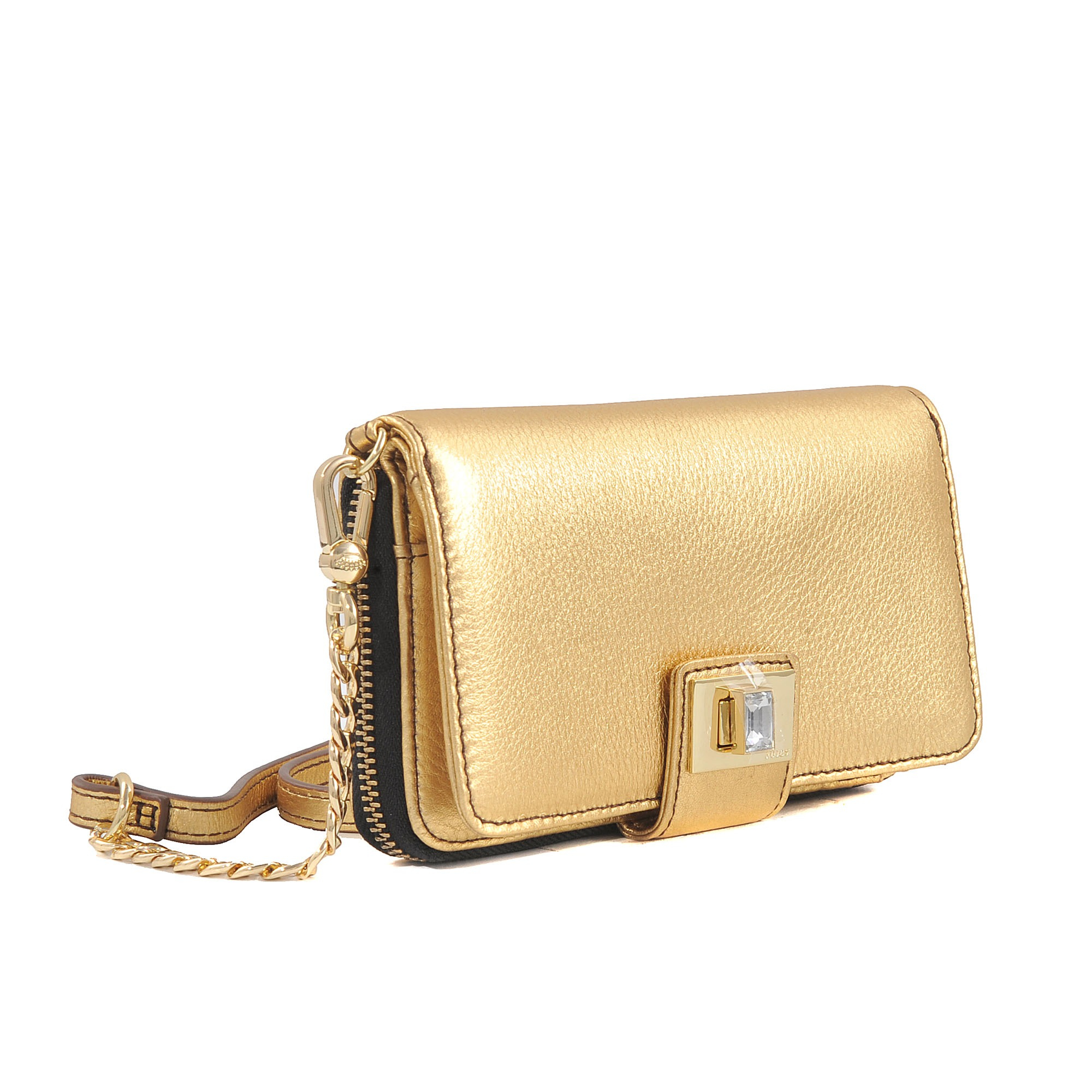 Juicy couture Wallet On Chain Clutch in Gold | Lyst