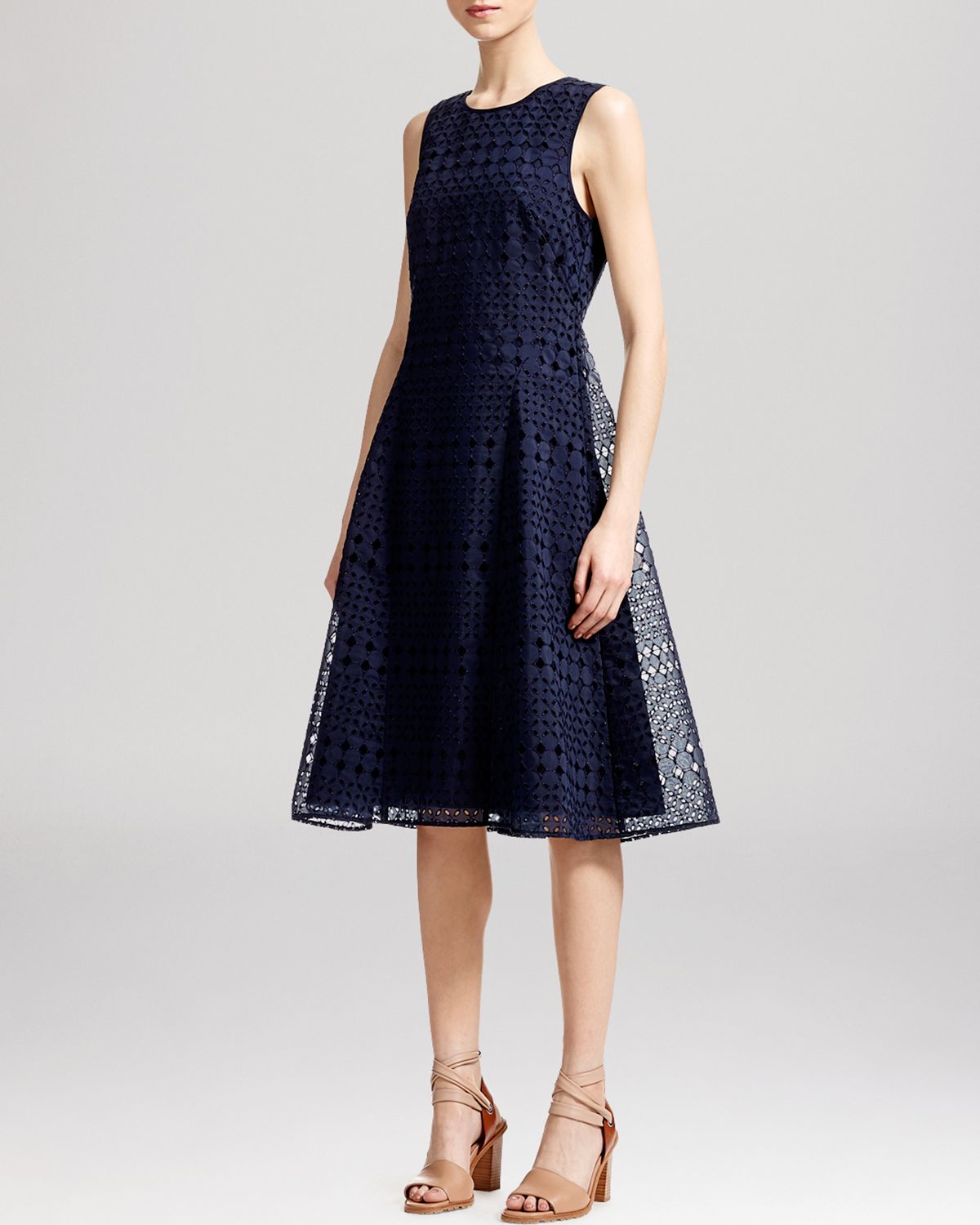 navy blue whistles dress