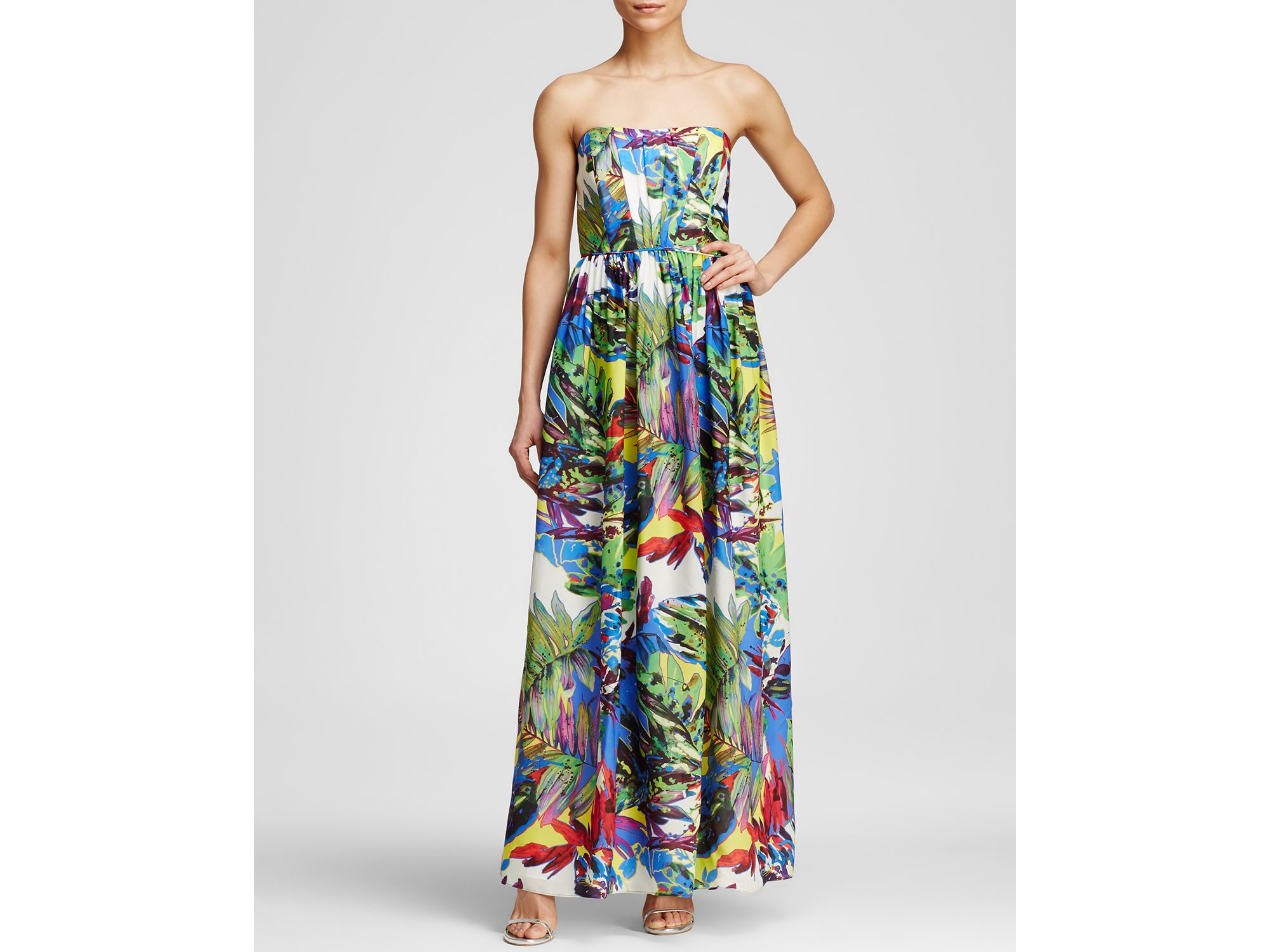 MILLY Maxi Dress - Floral Print 