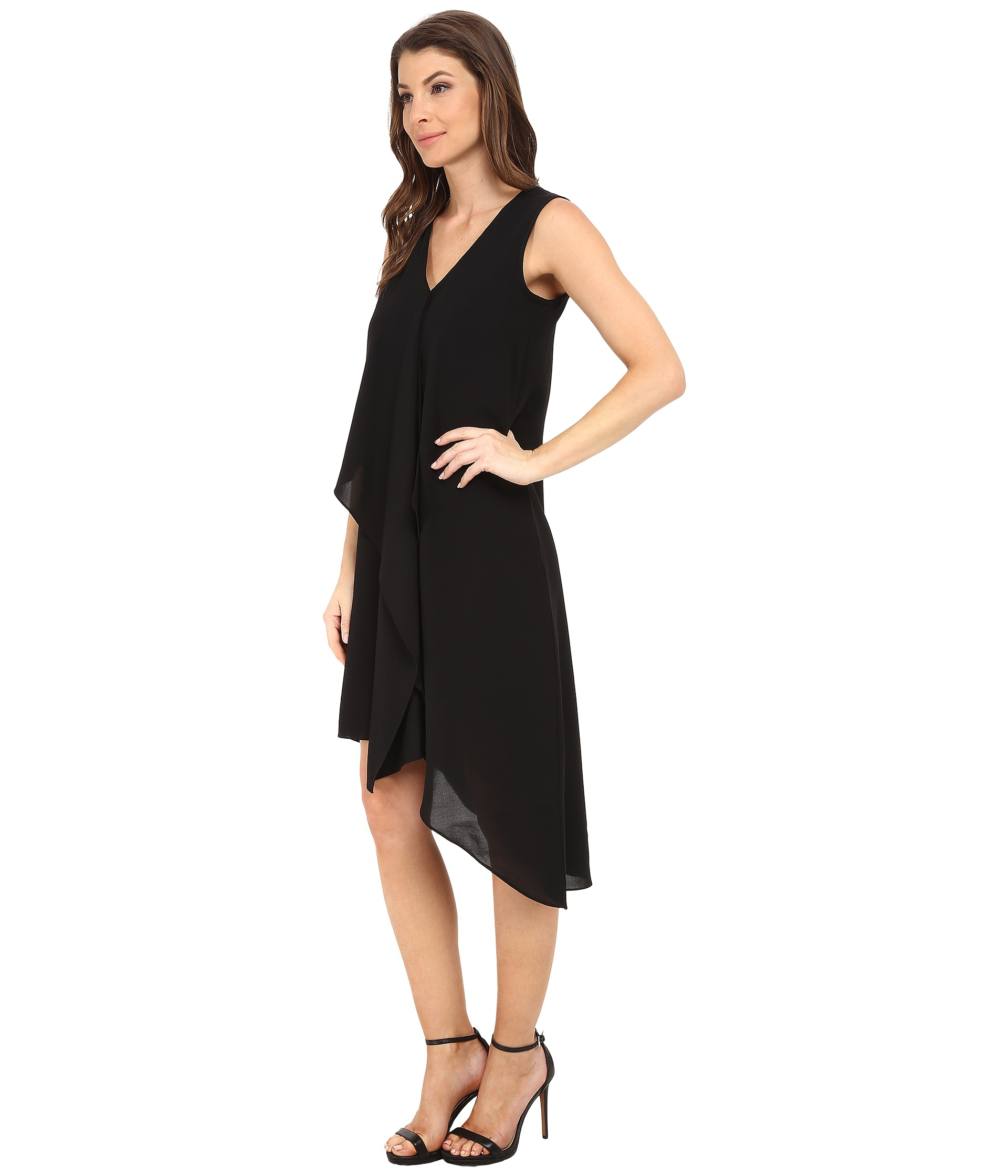 adrianna papell asymmetrical gown
