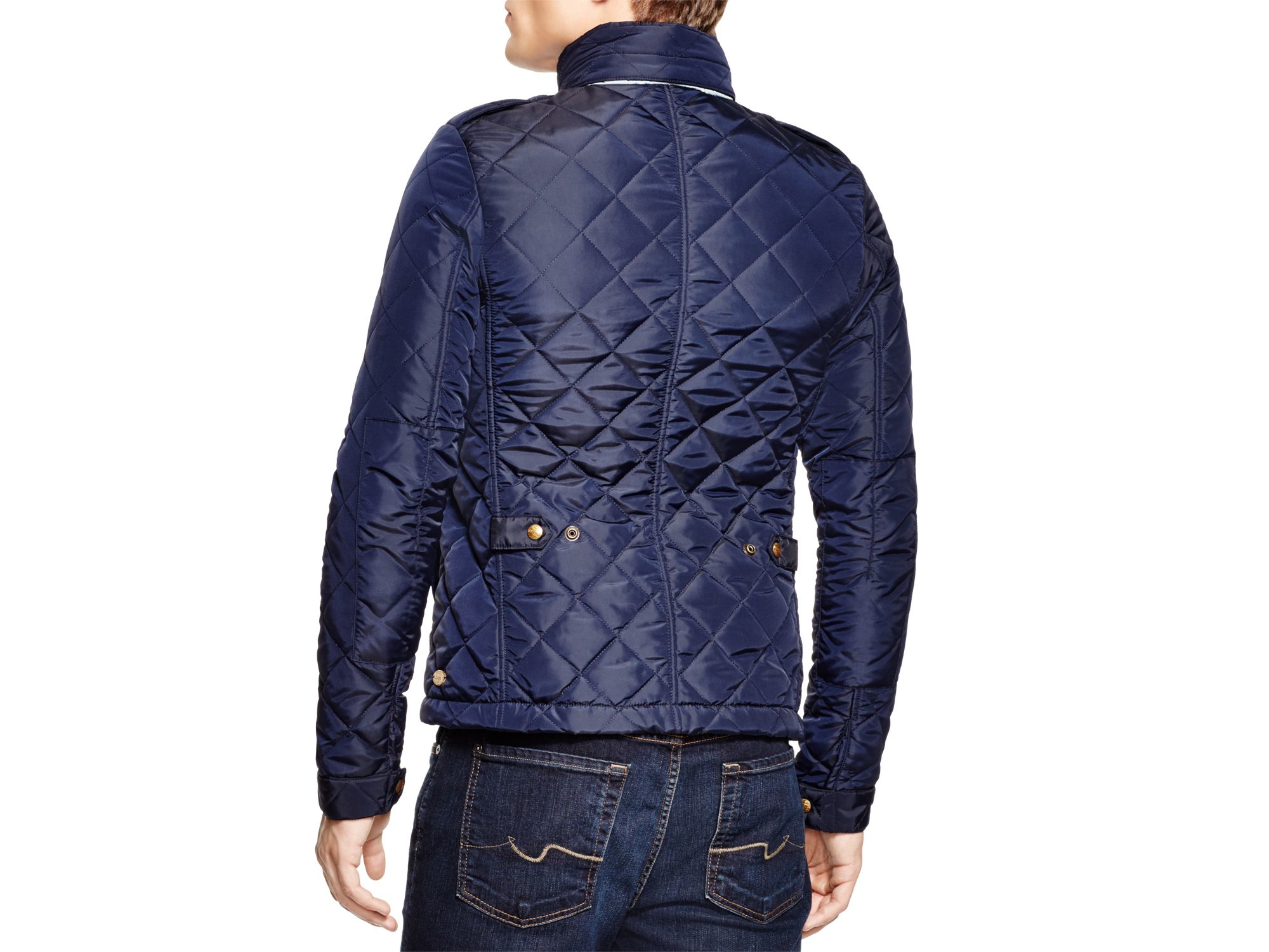 Scotch & Soda Nylon Quilted Oxford Jacket in Night (Blue) for Men - Lyst