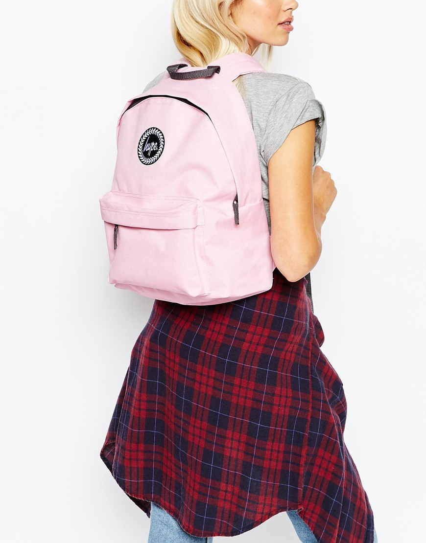 baby pink hype backpack