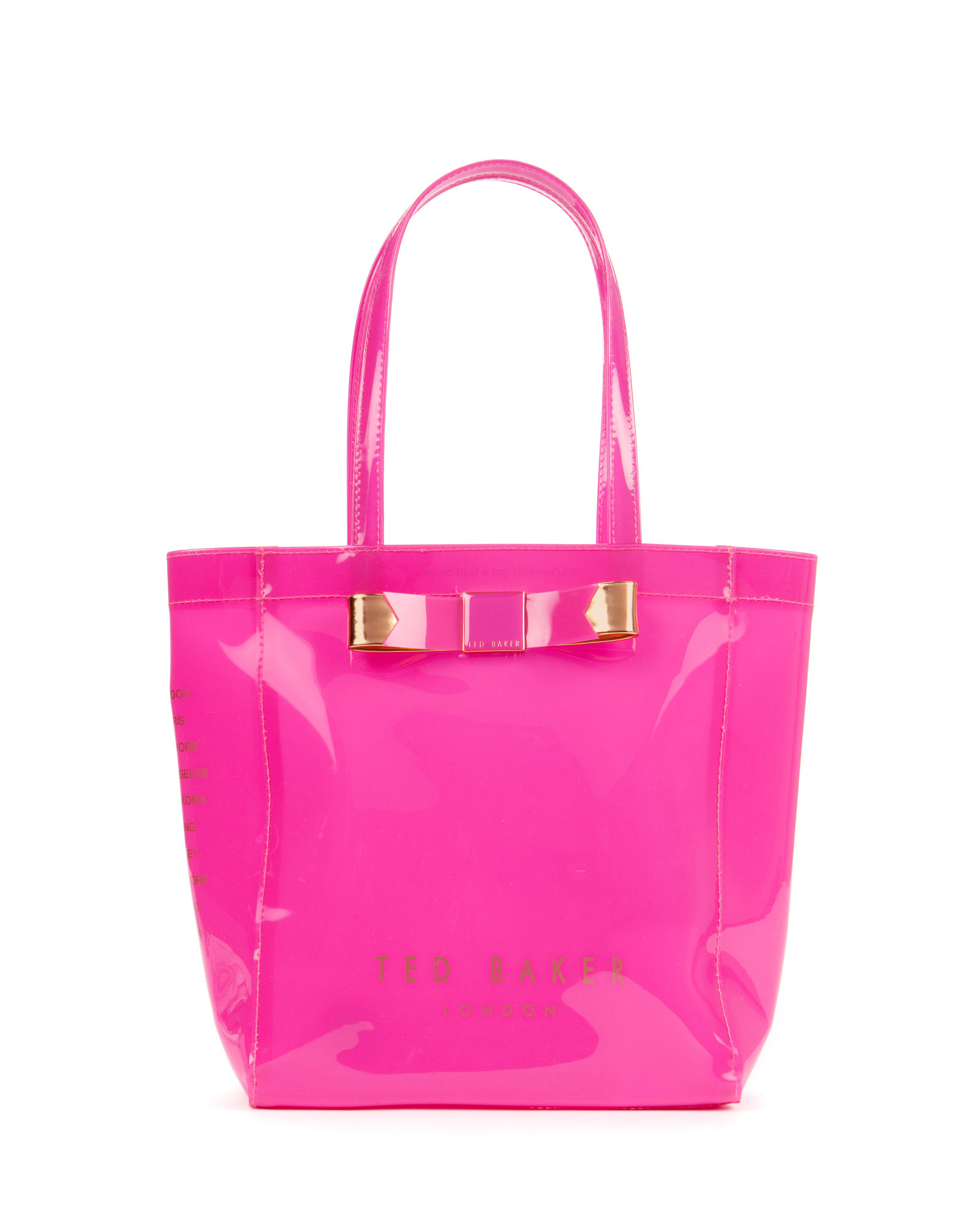 Ted Baker Small Bow Shopper Bag in Bright Pink (Pink) - Lyst