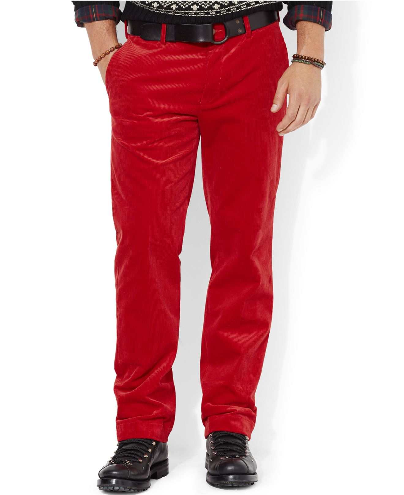 red corduroy pants mens