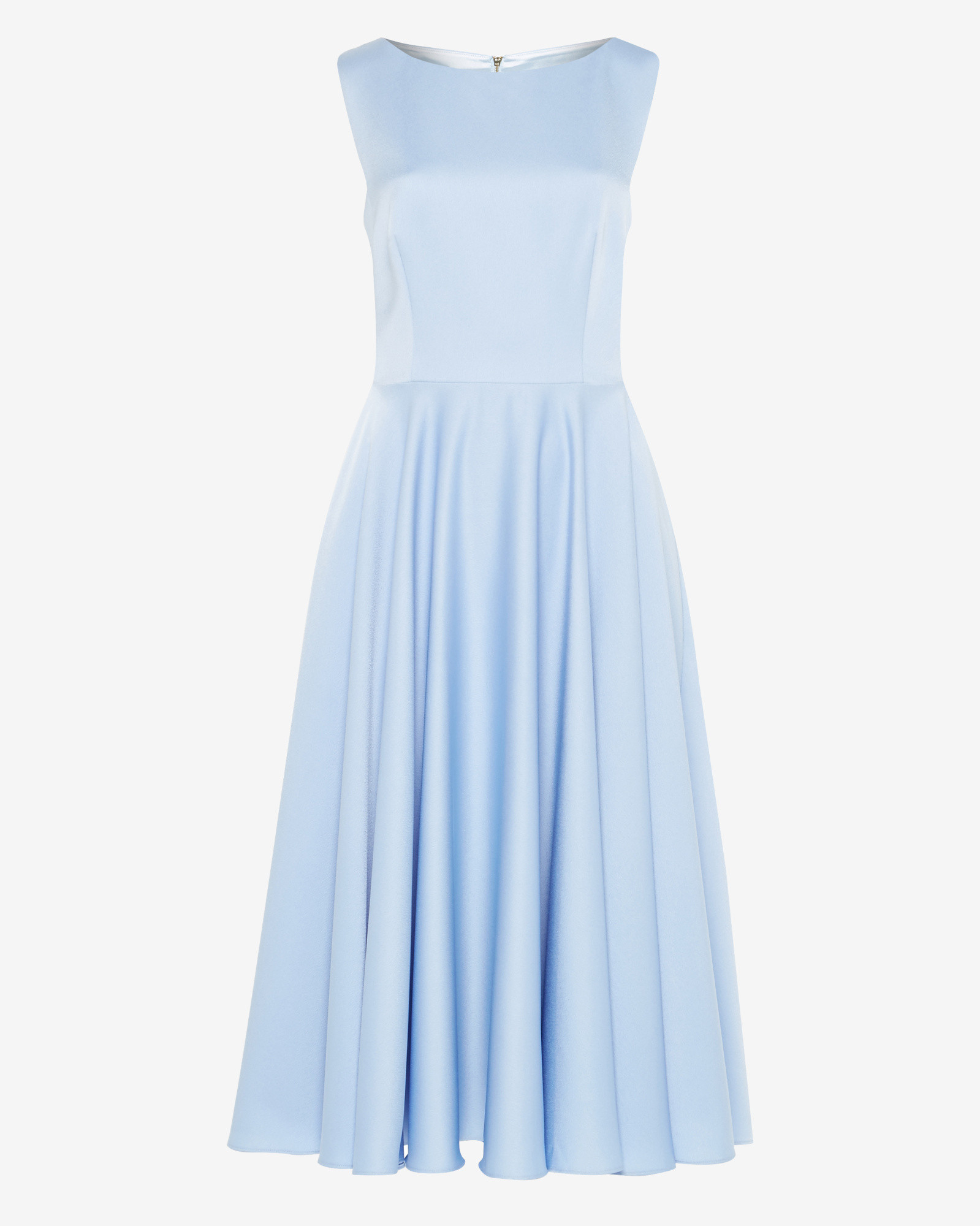 Ted Baker Synthetic Cut-out Midi Dress in Powder Blue (Blue) - Lyst