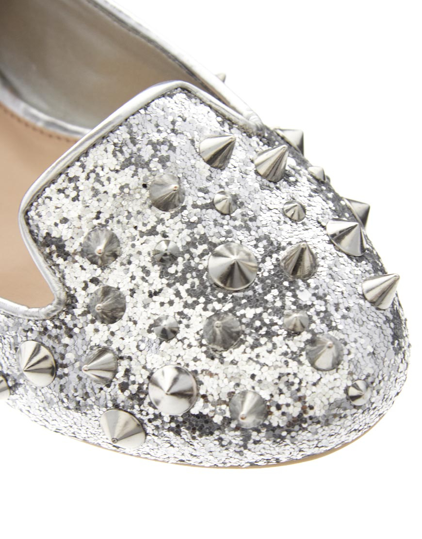 carvela silver flat sandals