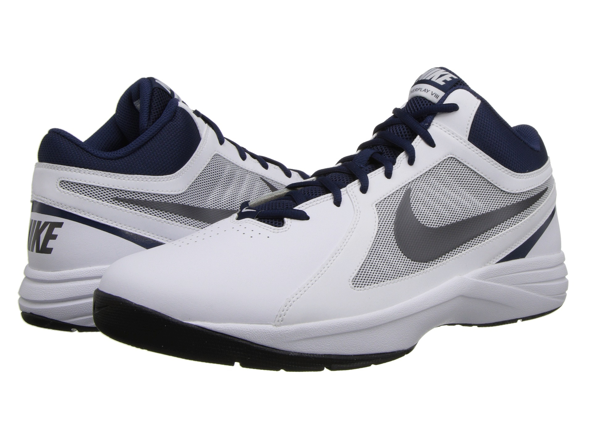 Nike Leather The Overplay Viii in White/Metallic dr (White) for Men - Lyst