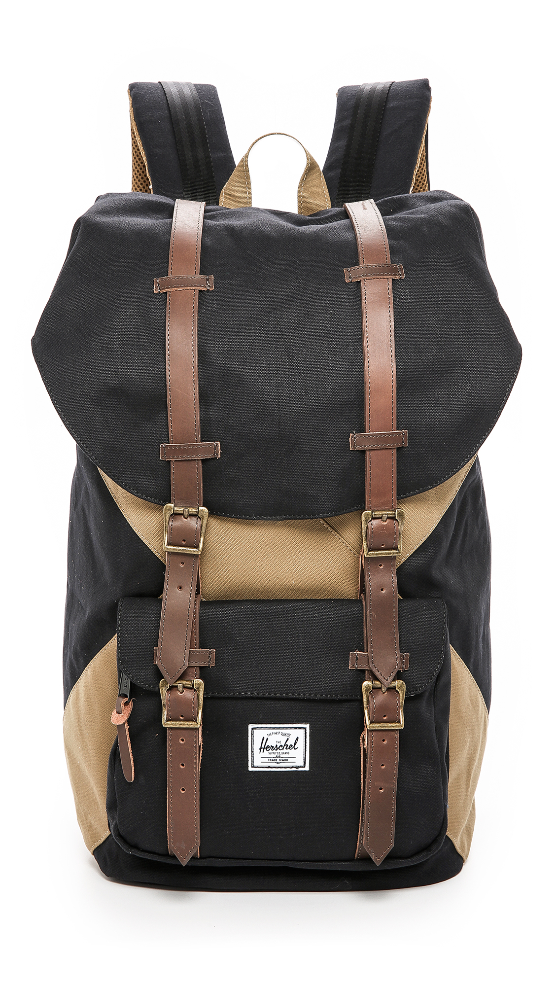 herschel little america black & saddle backpack