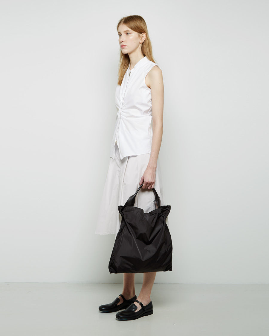 Jil Sander Nylon Xiao Bag in Black - Lyst