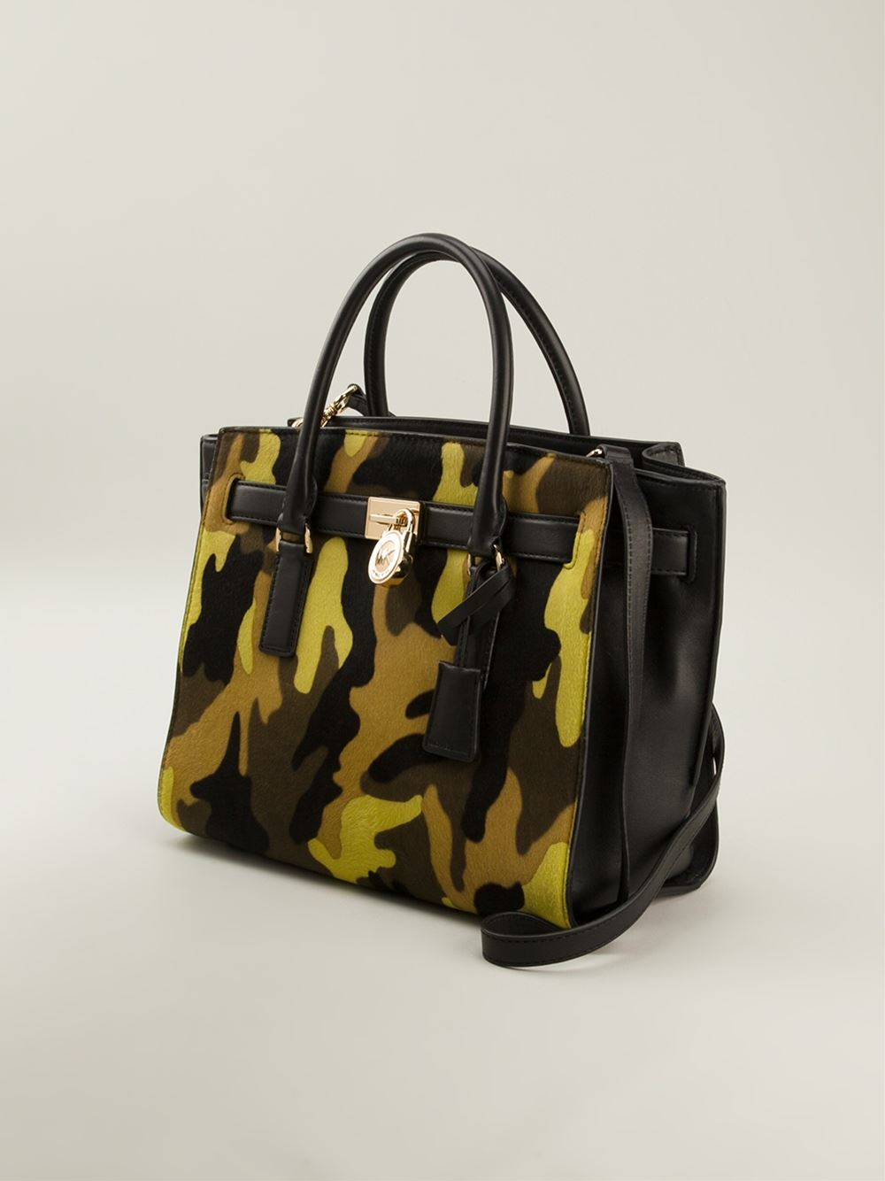 Lyst Michael Kors 'Hamilton' Camouflage Print Tote in Green