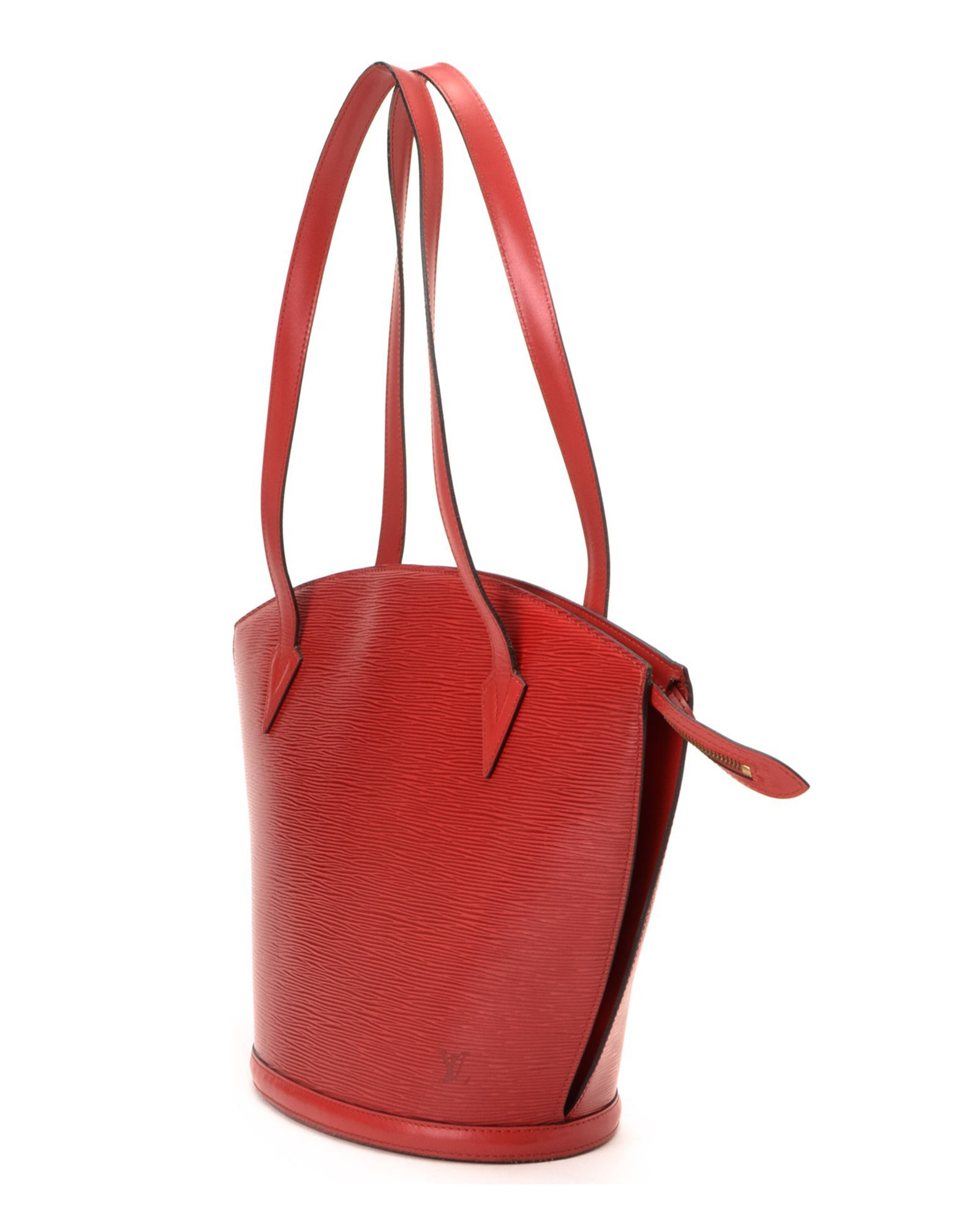 louis vuitton red tote bag