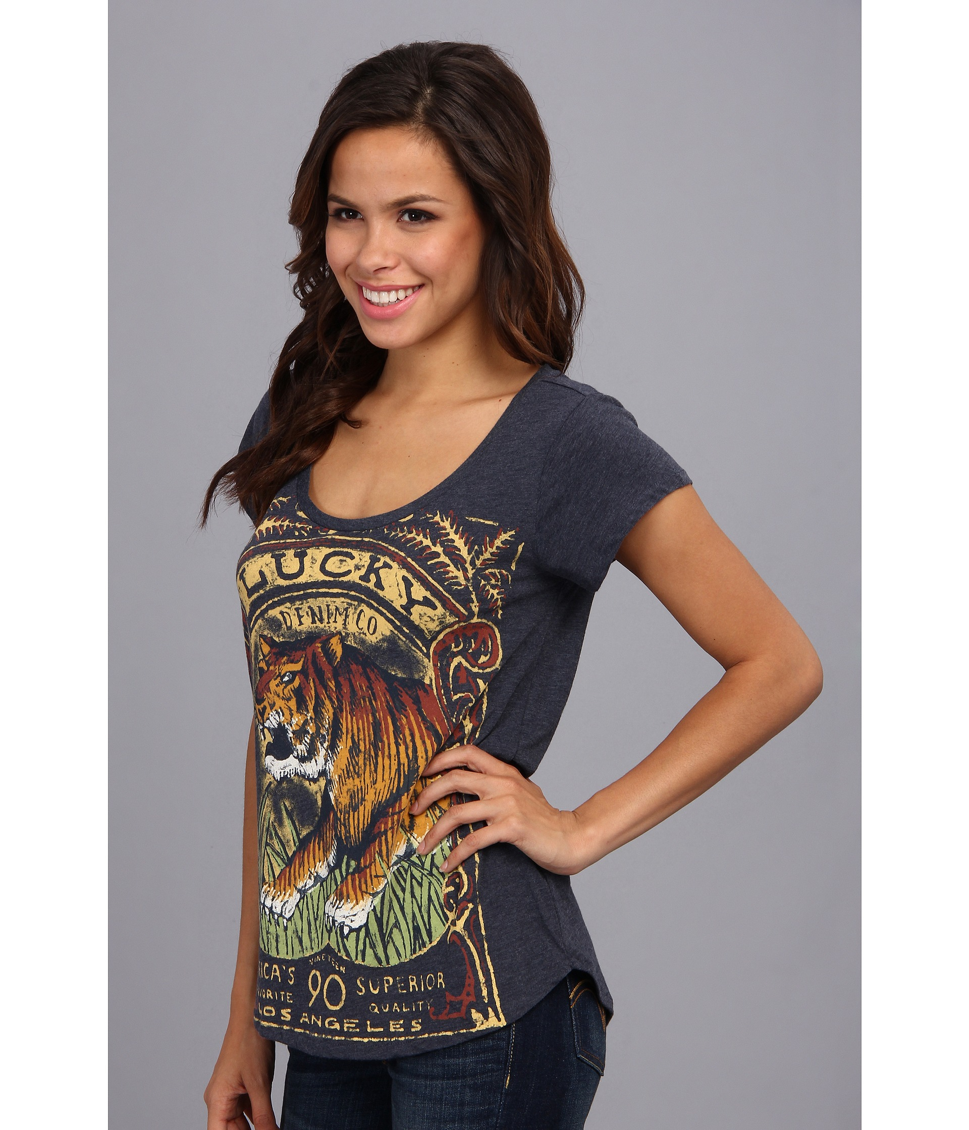 Lucky Brand Lucky Tiger Tee | Lyst