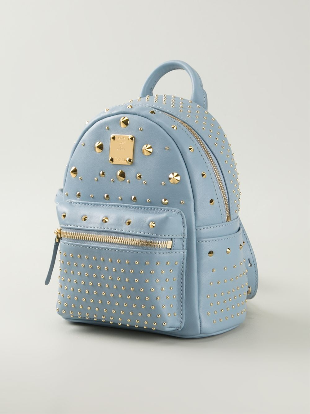 mcm baby blue bolsa