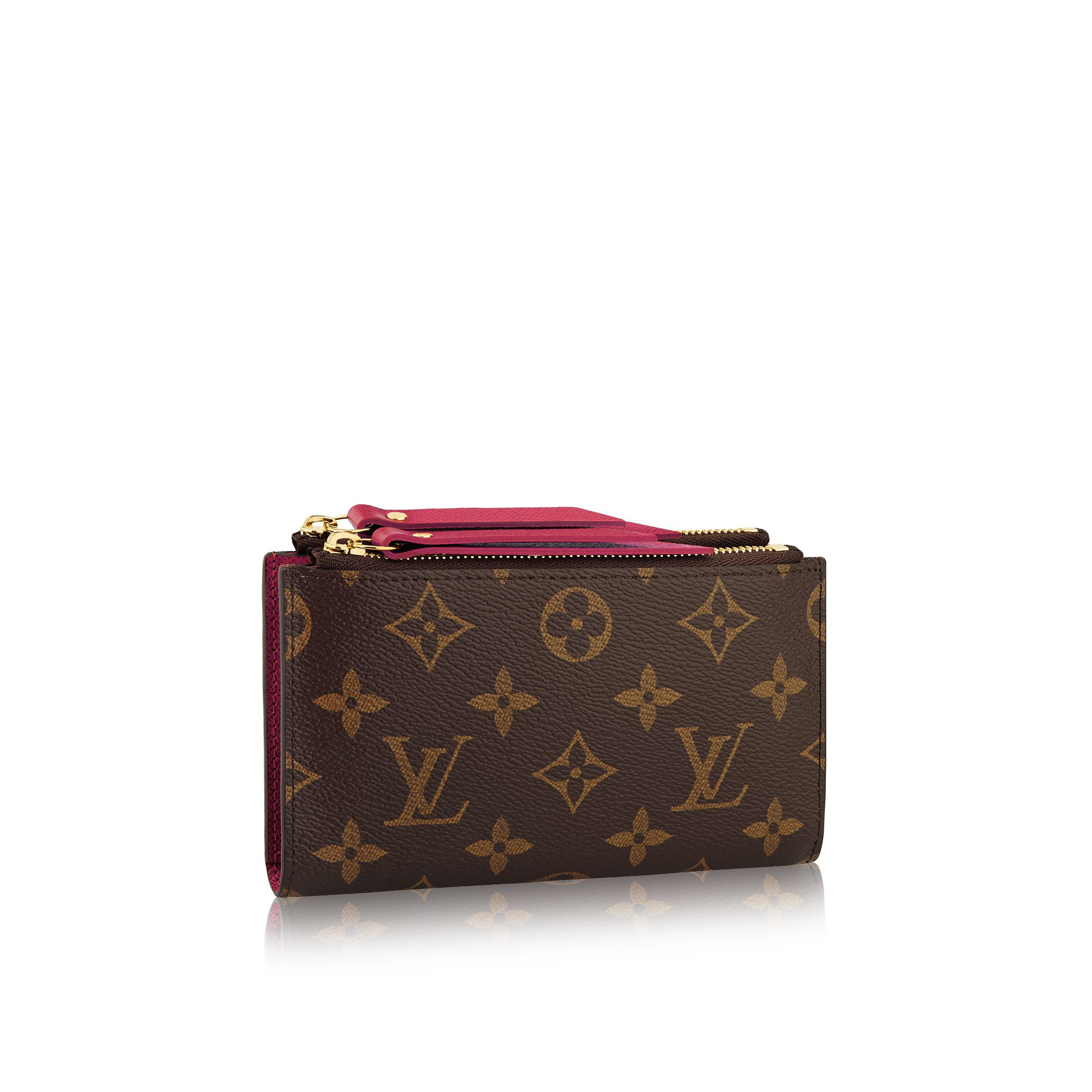 Louis vuitton Adele Compact Wallet in Brown (Fuchsia) | Lyst