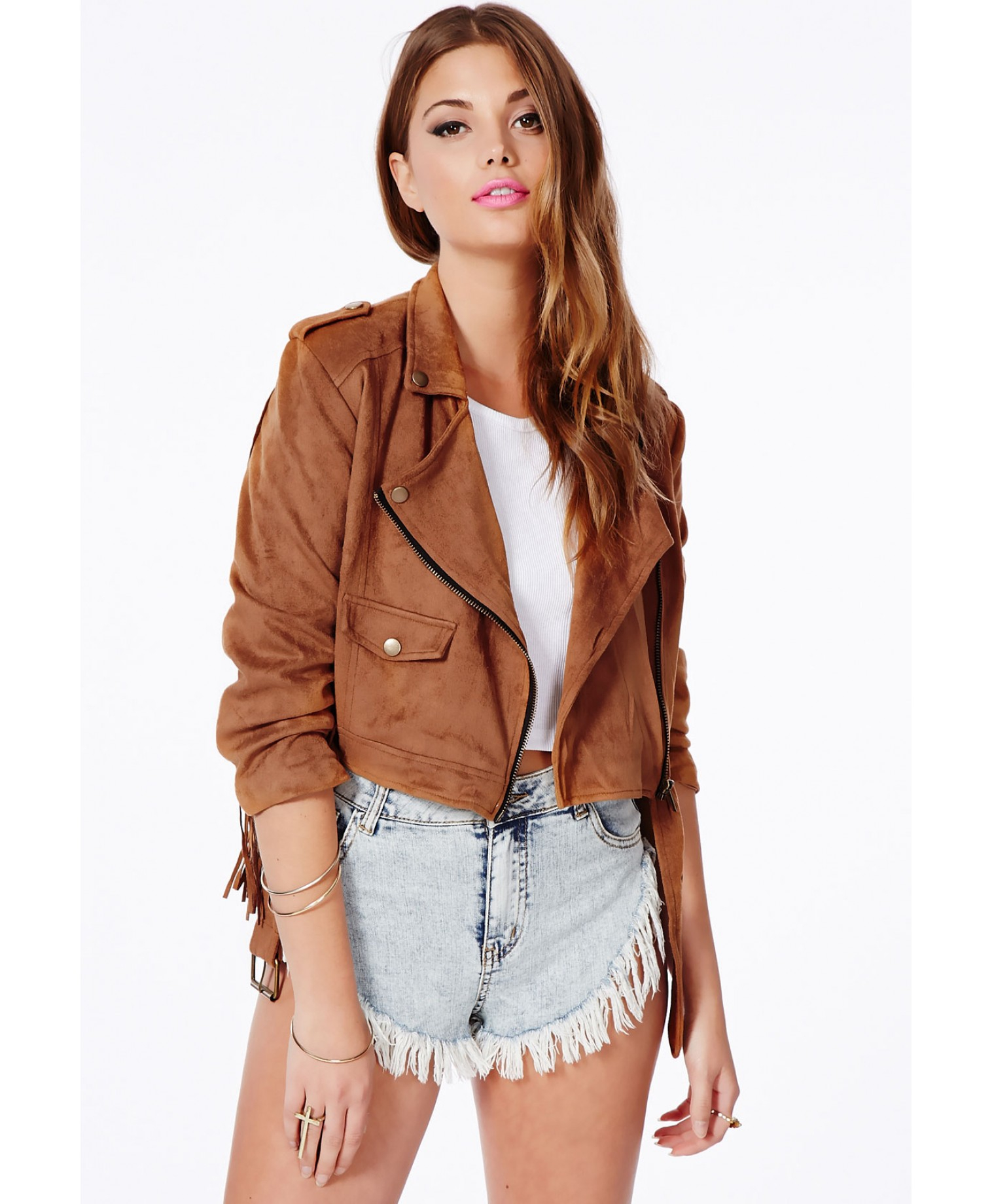 missguided tassel jacket