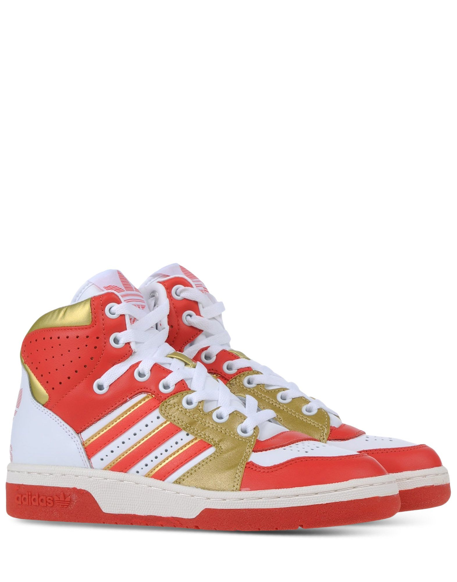 Adidas originals High-tops & Trainers in Red | Lyst