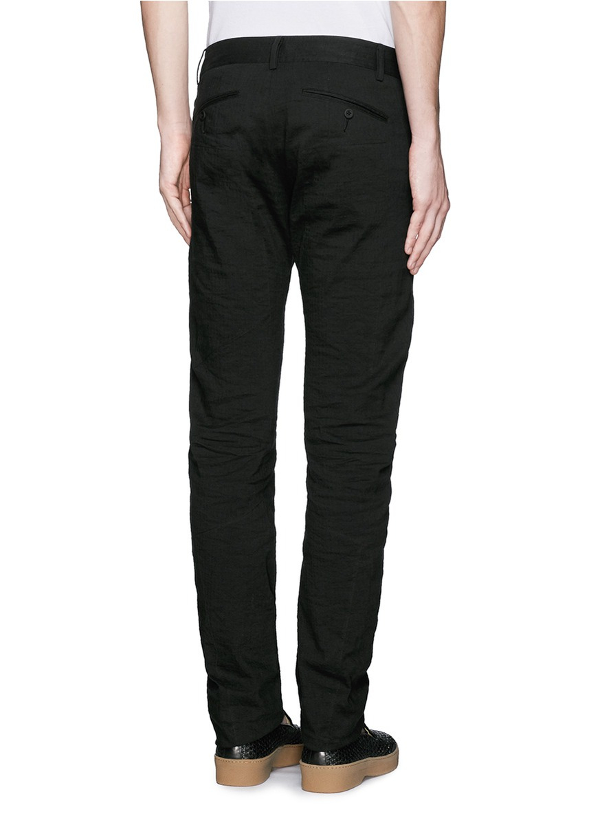 Cotton linen pants WOMEN COTTON LINEN RELAXED PANTS is rated out of 5 by Rated 4 out of 5 by Meg from Great casual pants These are easy to fit linen pants. I got orange, and the fabric isnt as see thru as many linen pants, so underwear does not show through. I wish the inseam were longer/5(91).