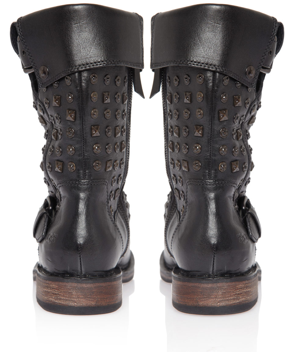 ugg black biker boots women's