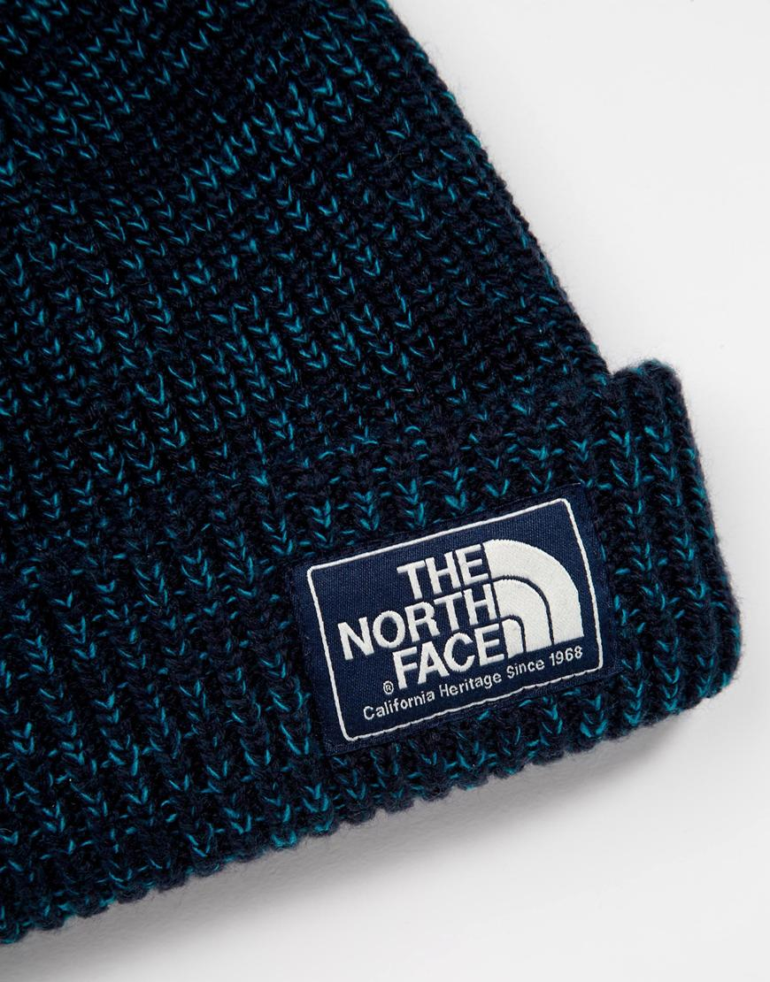 north face salty dog beanie navy
