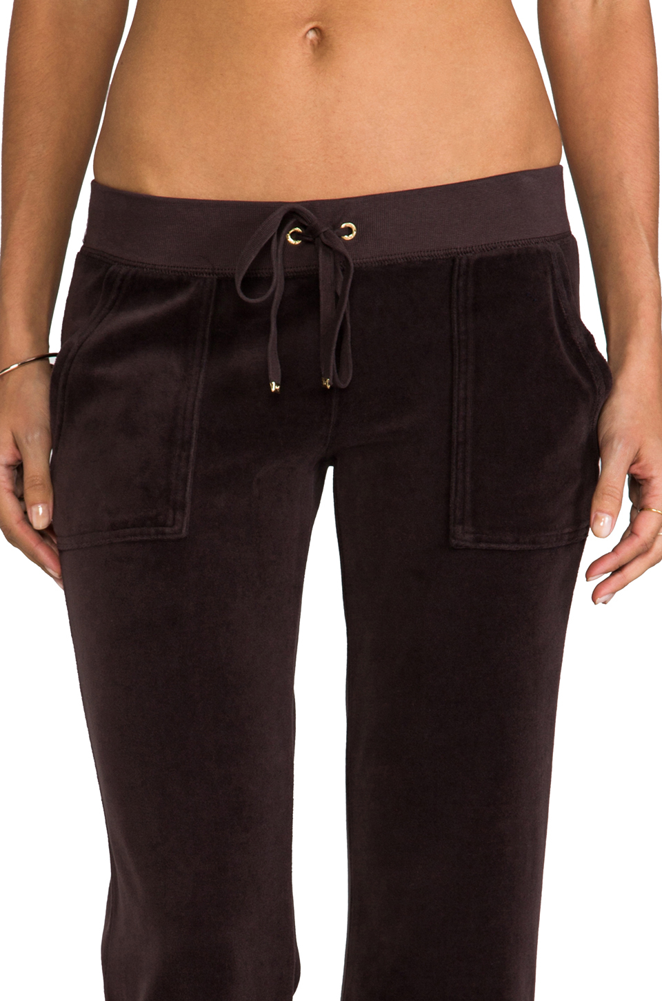 juicy couture velour cuffed joggers