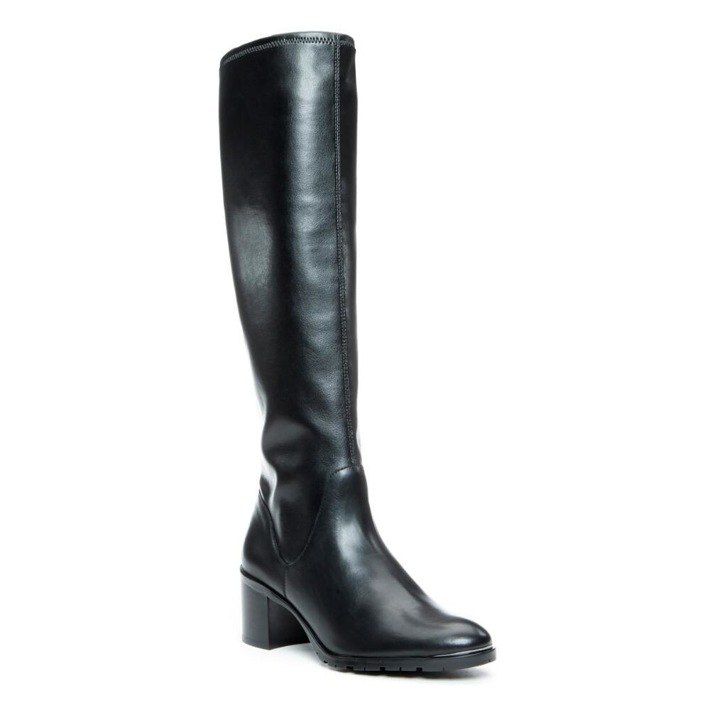 Donald j pliner Dima Leather Knee-High Boots in Black | Lyst