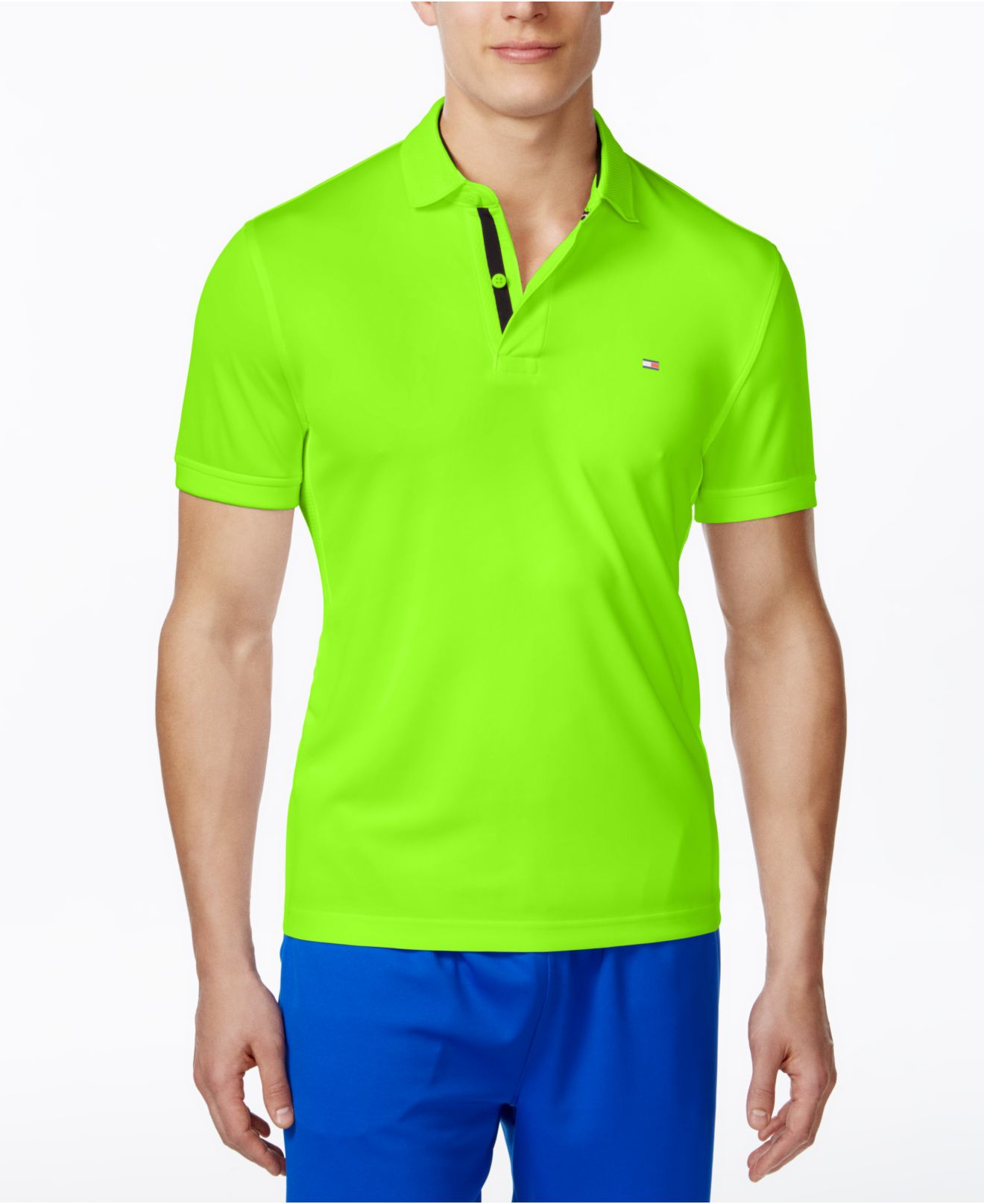 mens lime green polo shirt