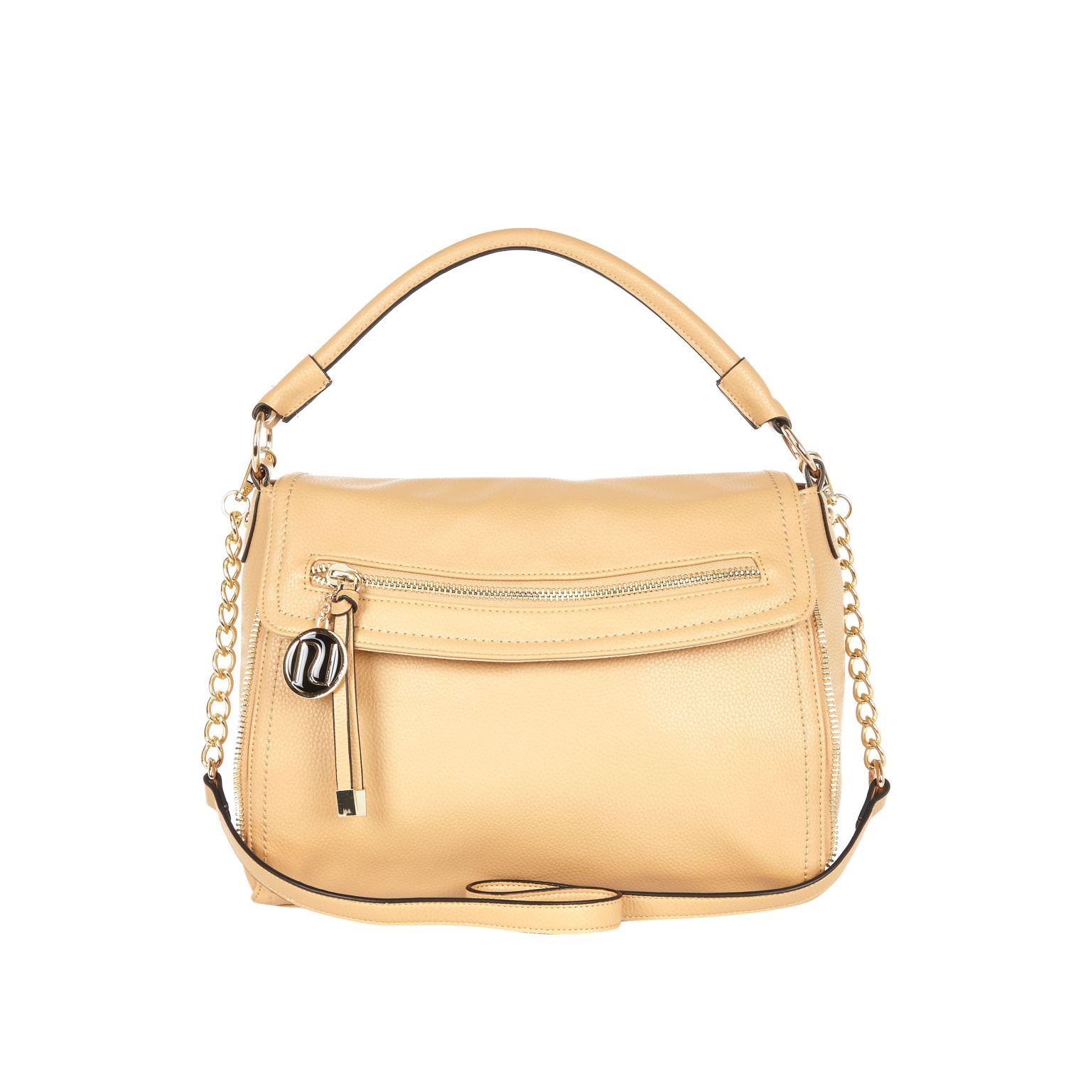 River Island Light Beige Fold Over Slouch Bag in Beige Lyst