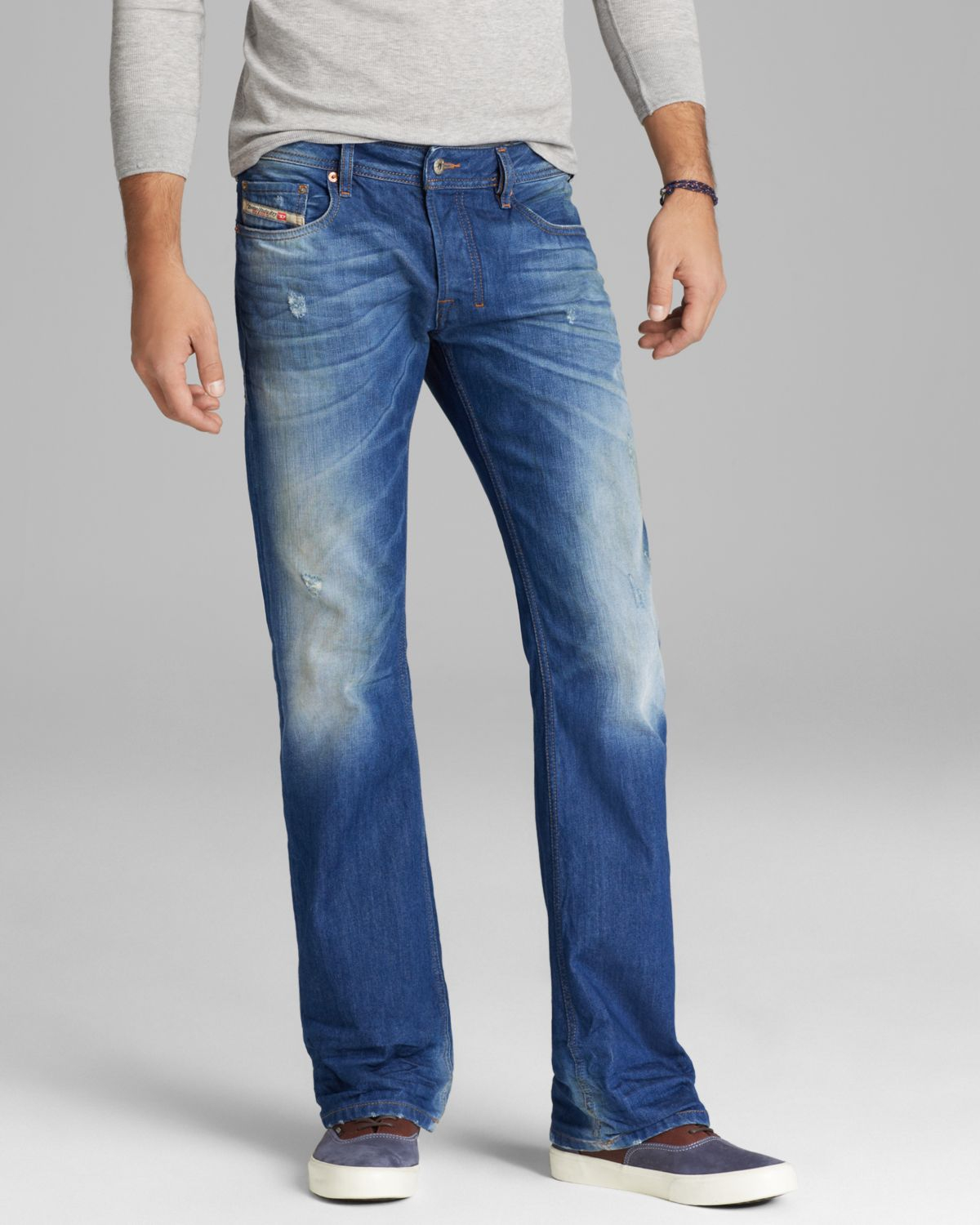 DIESEL Jeans Zatiny Bootcut Fit in 823u in Blue for Men - Lyst