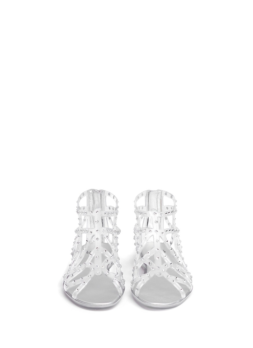 stuart weitzman rhinestone sandals