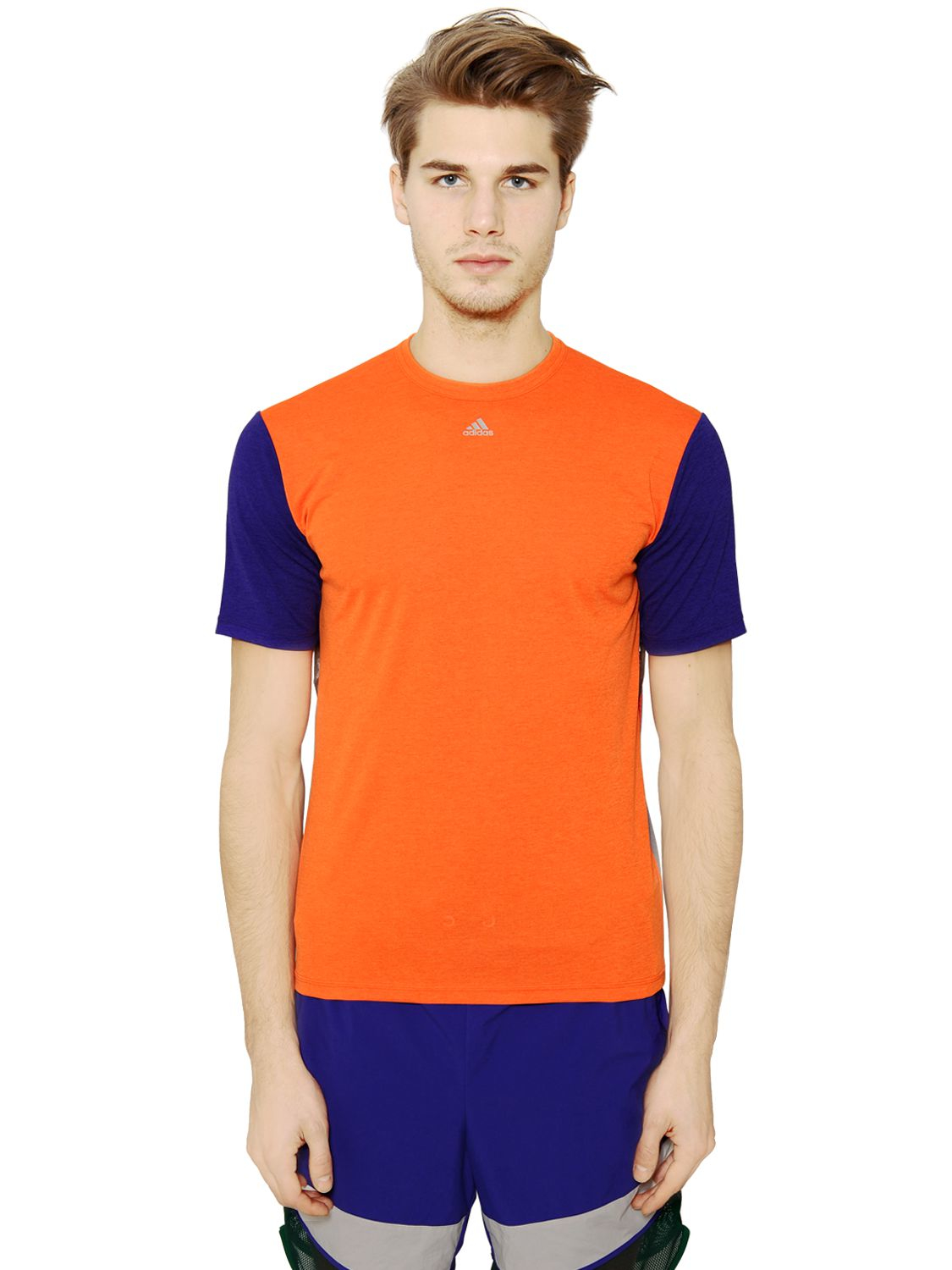 blue and orange adidas t shirt