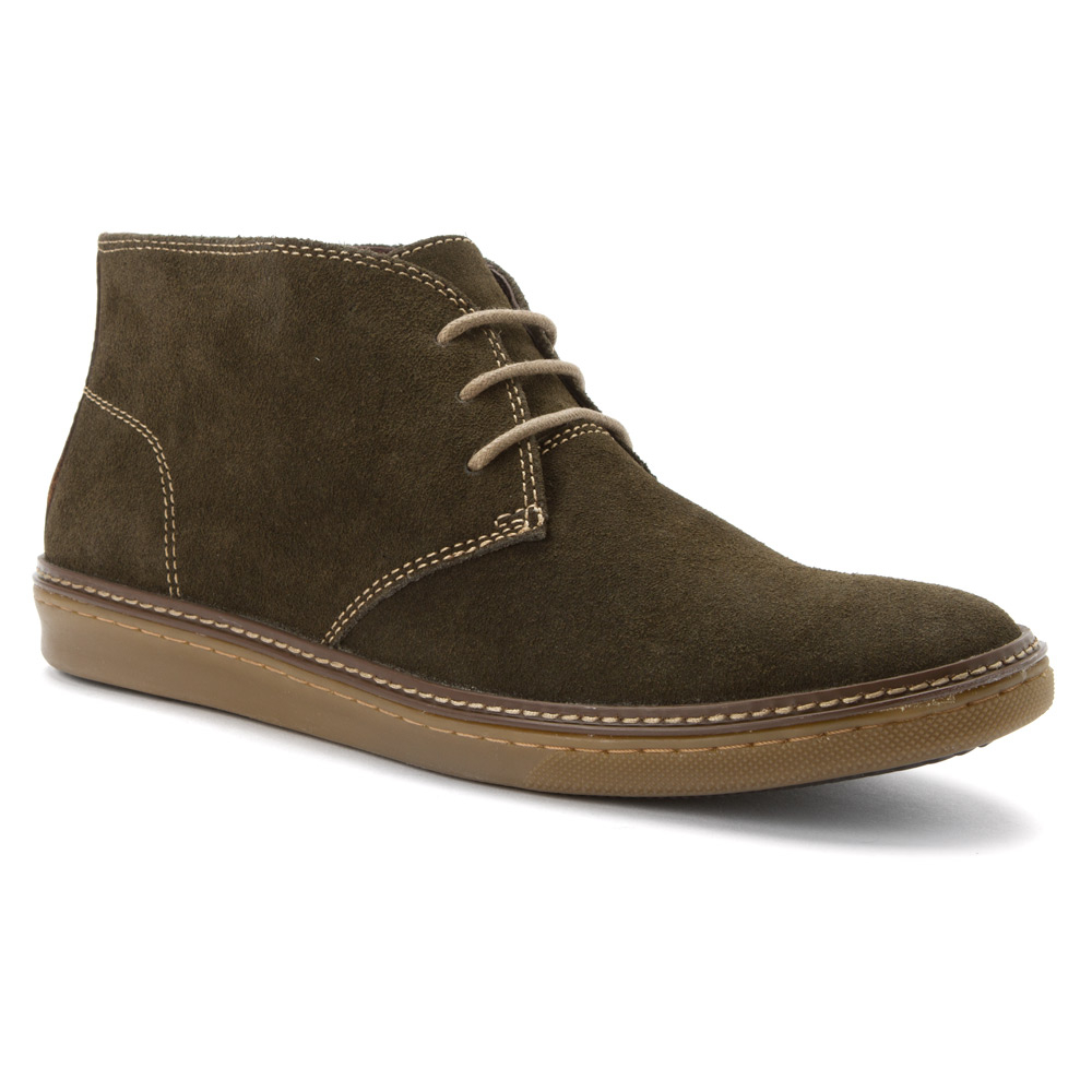 Johnston & Murphy Suede Mcguffey Chukka in Olive Green Suede (Green) for Men - Lyst