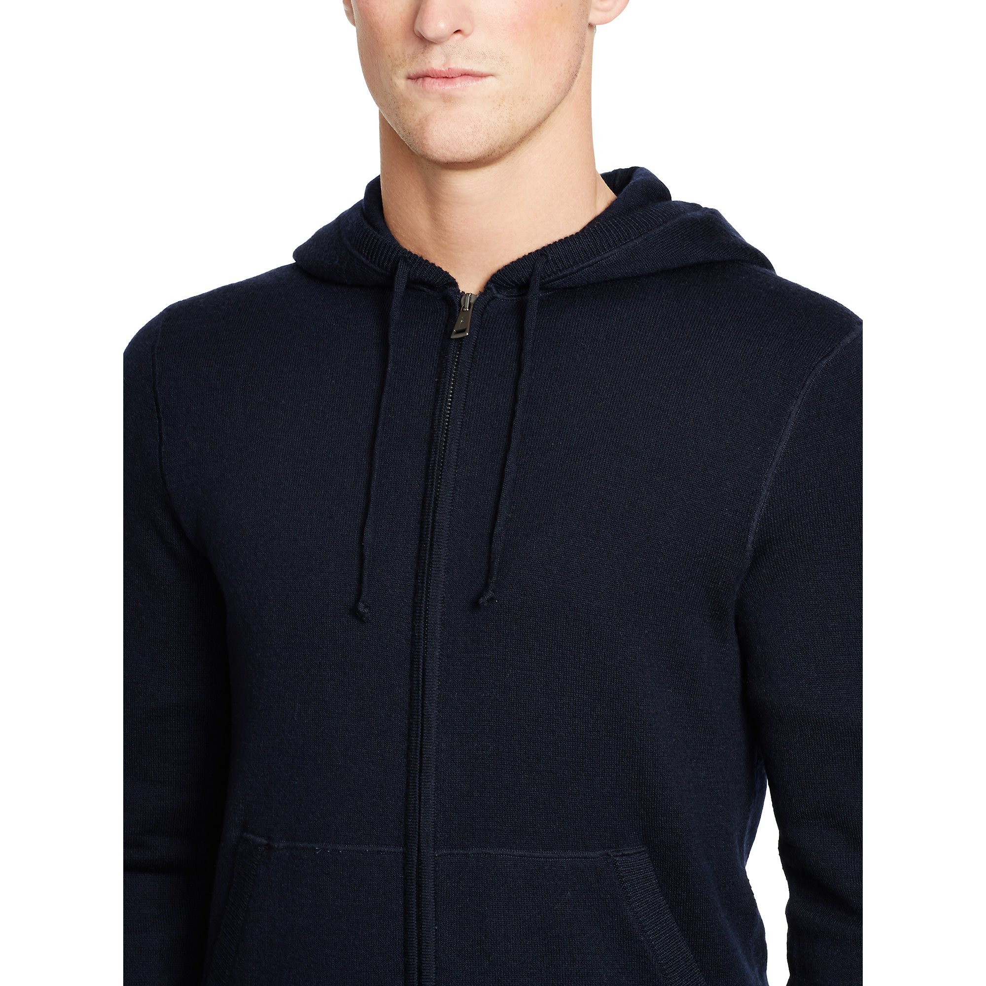 merino wool full zip hoodie