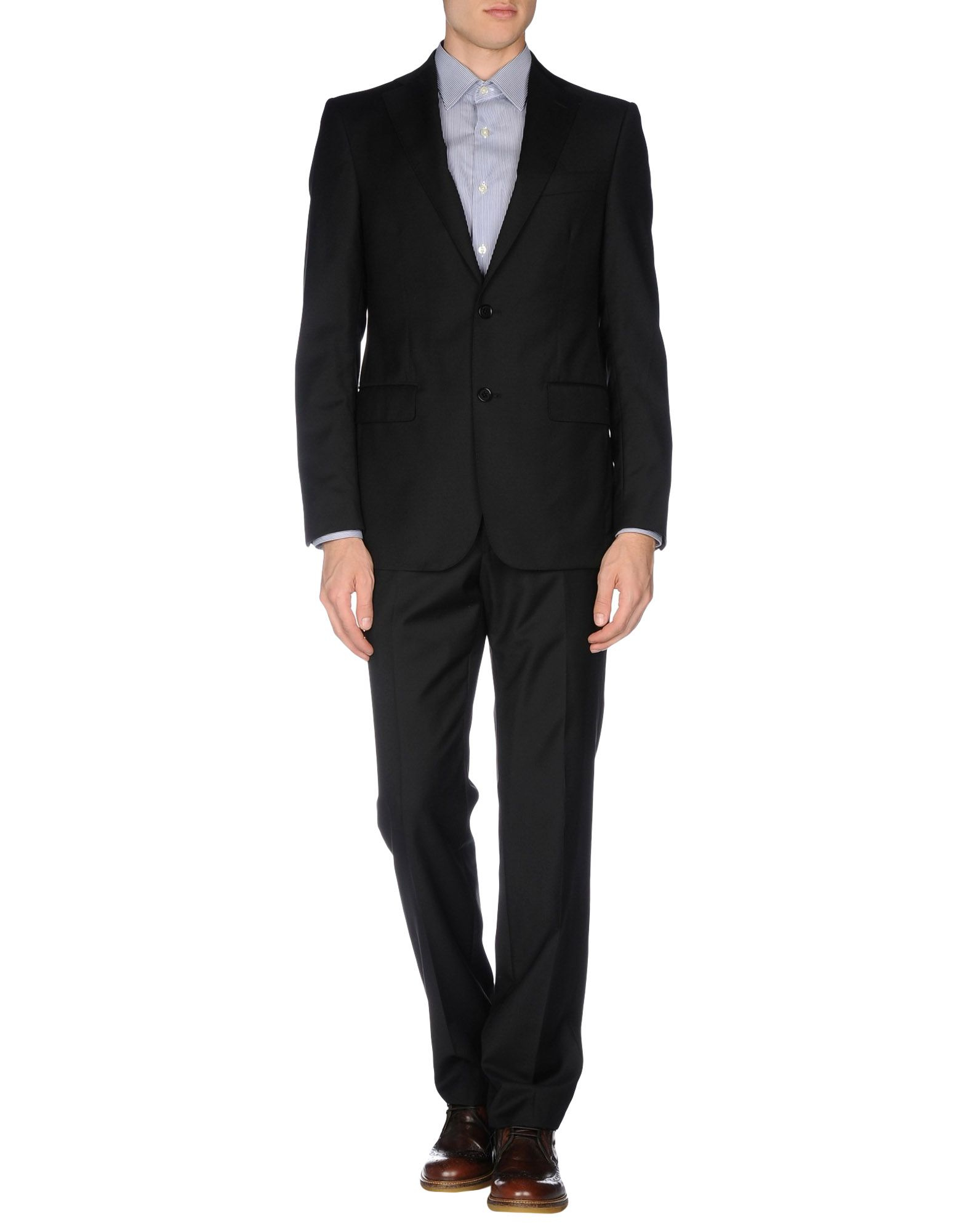 Ferragamo Suit in Black for Men | Lyst