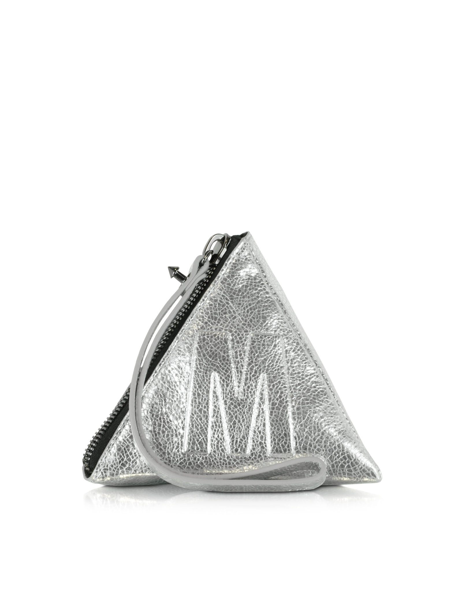 pyramid clutch bag