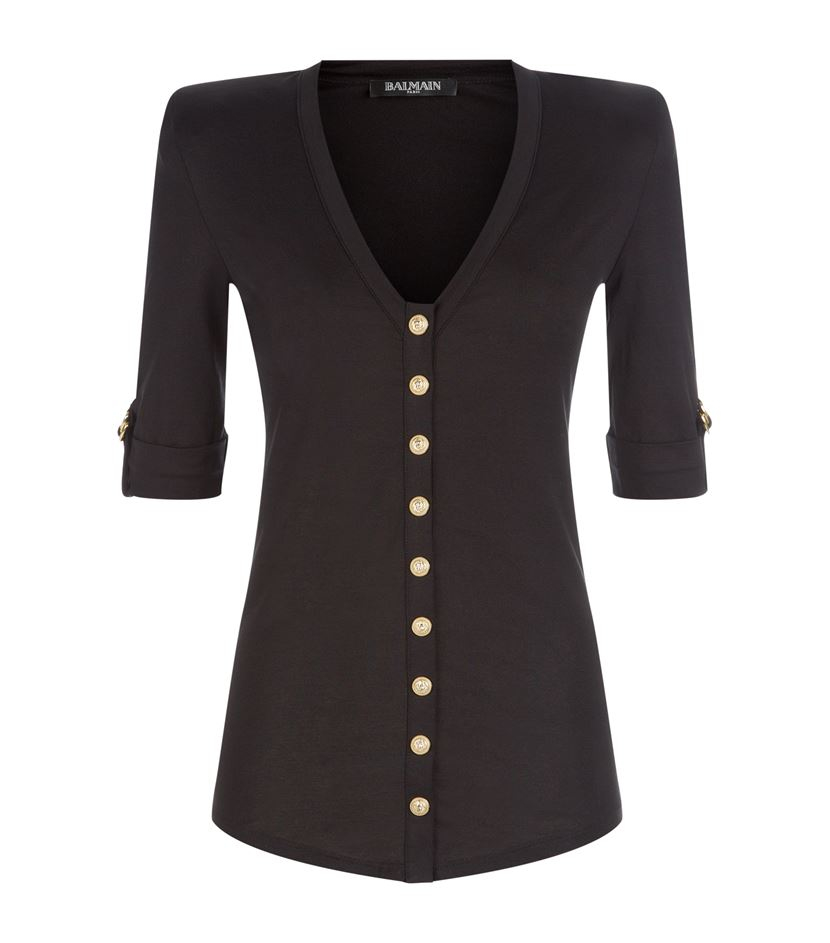 shoulder pad tee shirt