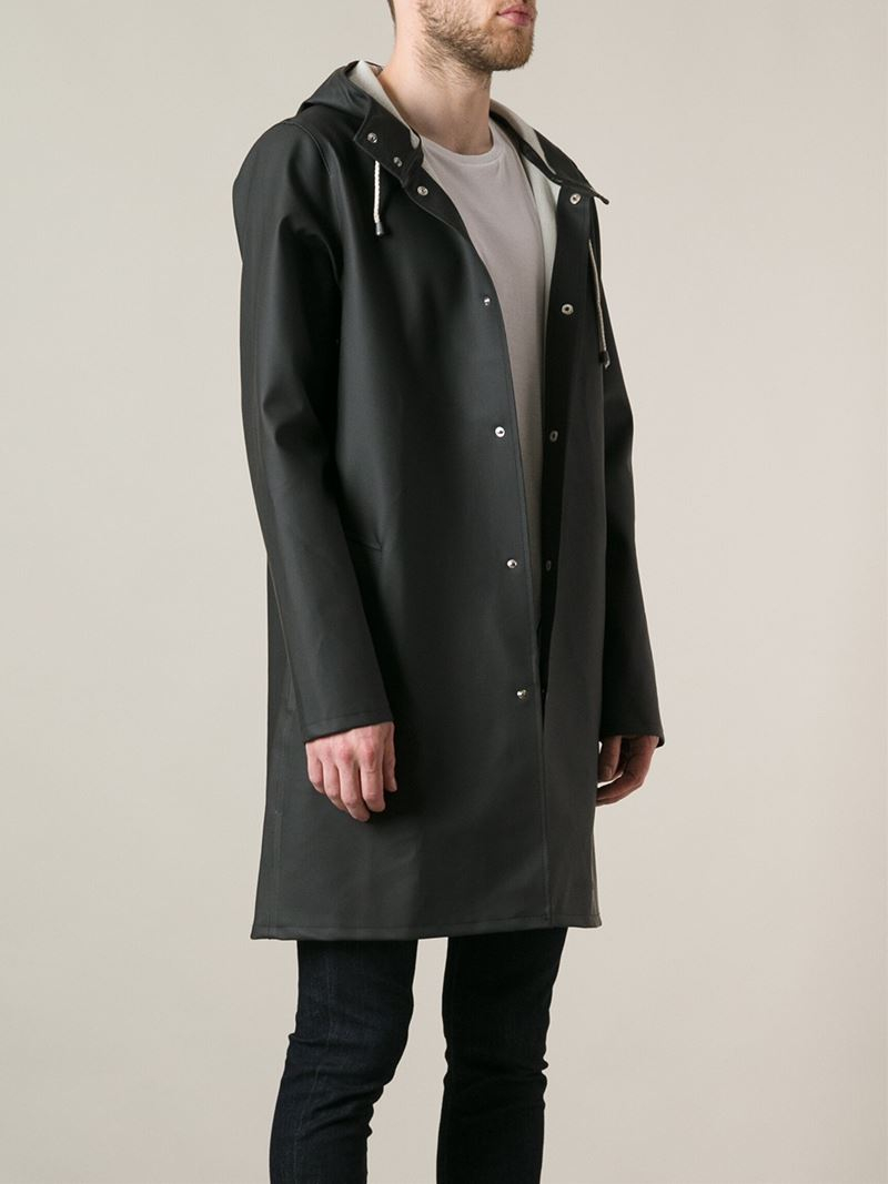 Stutterheim 'stockholm' Raincoat in Black for Men - Lyst